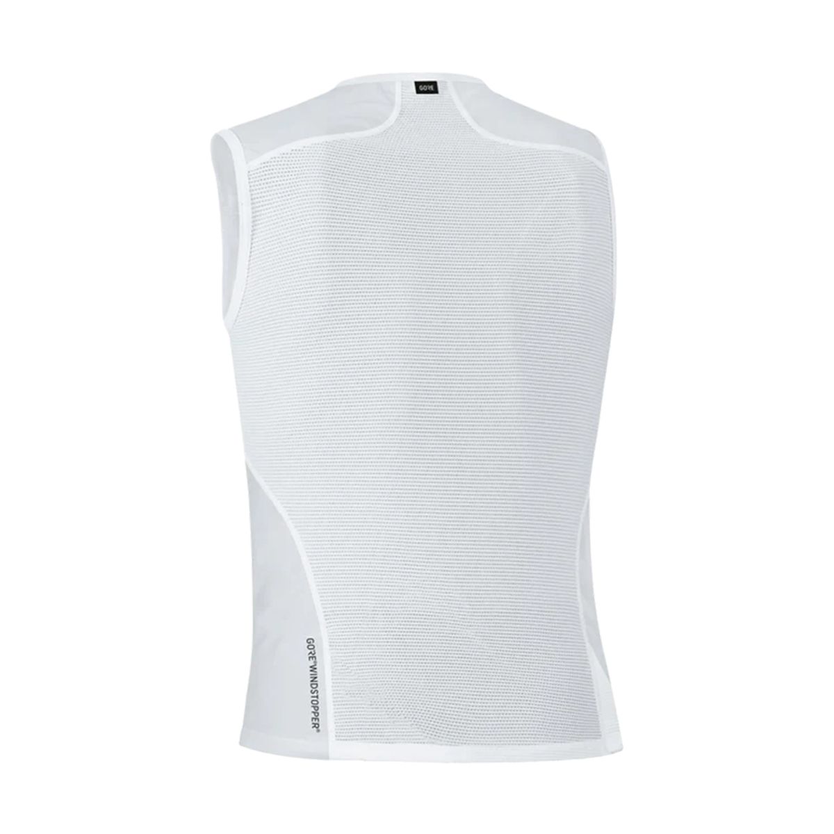 고어웨어(GOREWEAR) M 베이스레이어 윈드스토퍼 슬리브리스 - 화이트 (남성용) 방풍 민소매