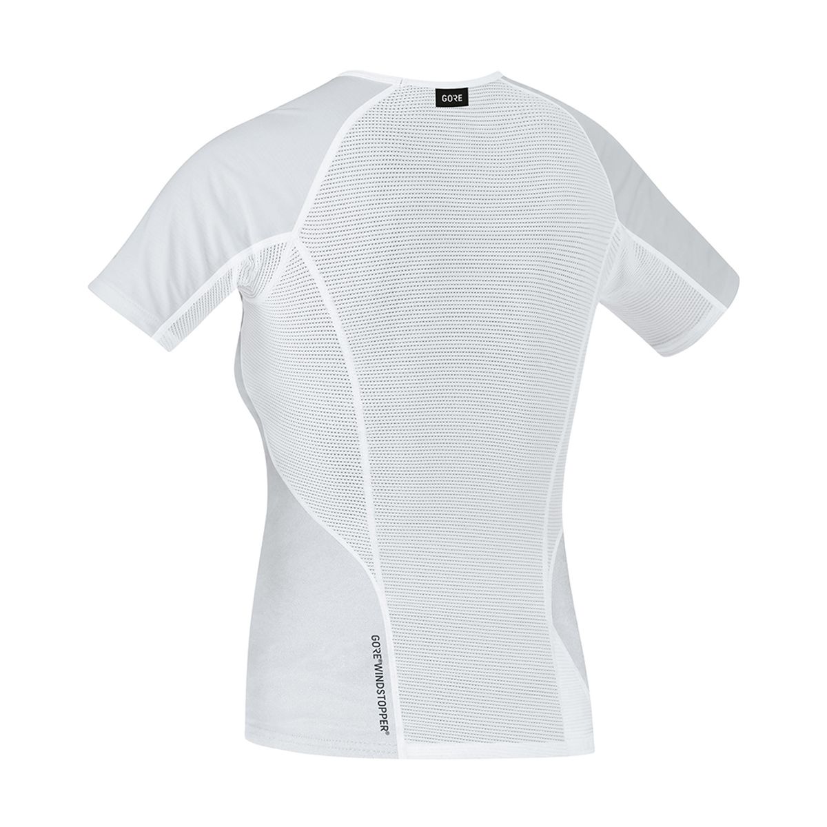 고어웨어(GOREWEAR) M 베이스레이어 윈드스토퍼 티셔츠 우먼 - 화이트 (여성용) 방풍 반팔