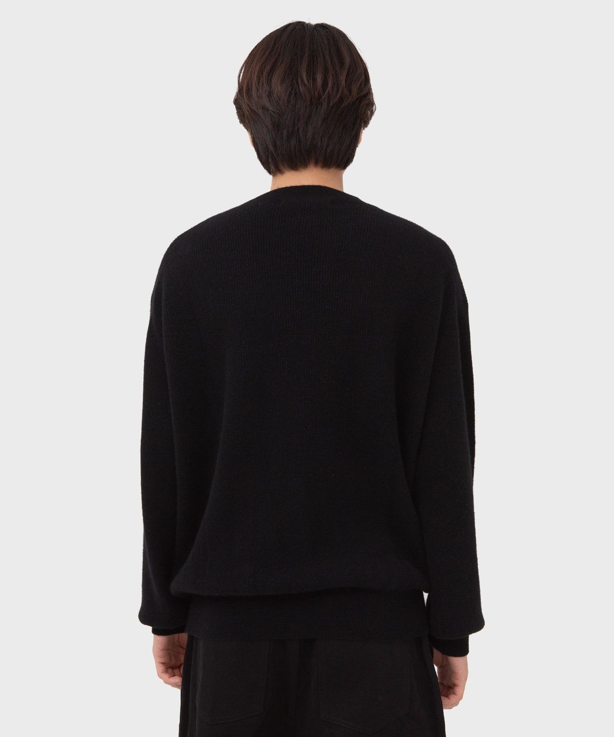 디키즈(DICKIES) x 브라운야드 홀스슈 크루넥 니트 Black