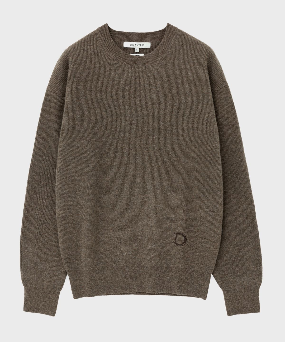 디키즈(DICKIES) x 브라운야드 홀스슈 크루넥 니트 Brown