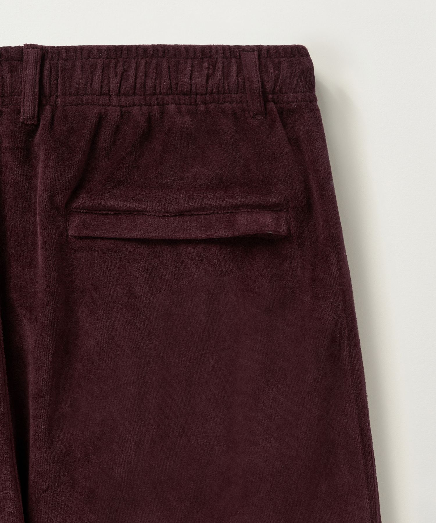 MUSINSA | SATUR (W) Rotten Velour Track Pants Burgundy