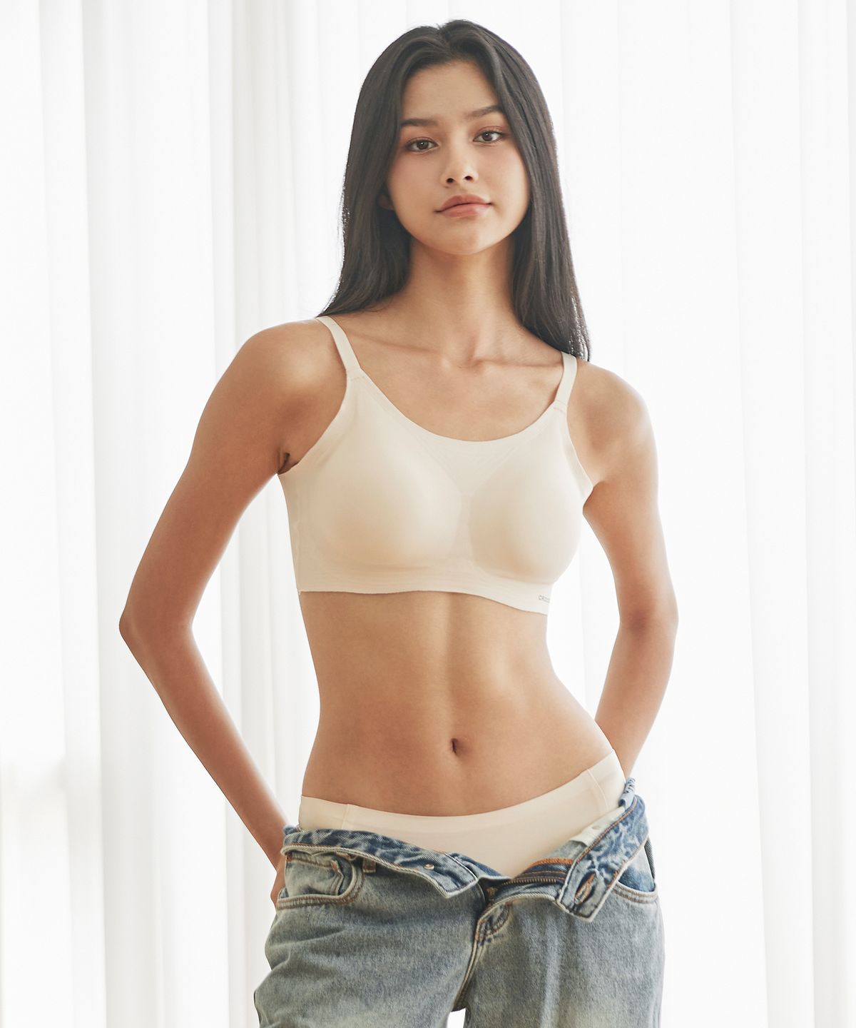 크로커다일 이너웨어(CROCODILE INNERWEAR) [2SET] 모달 스트랩 일체형 브라팬티