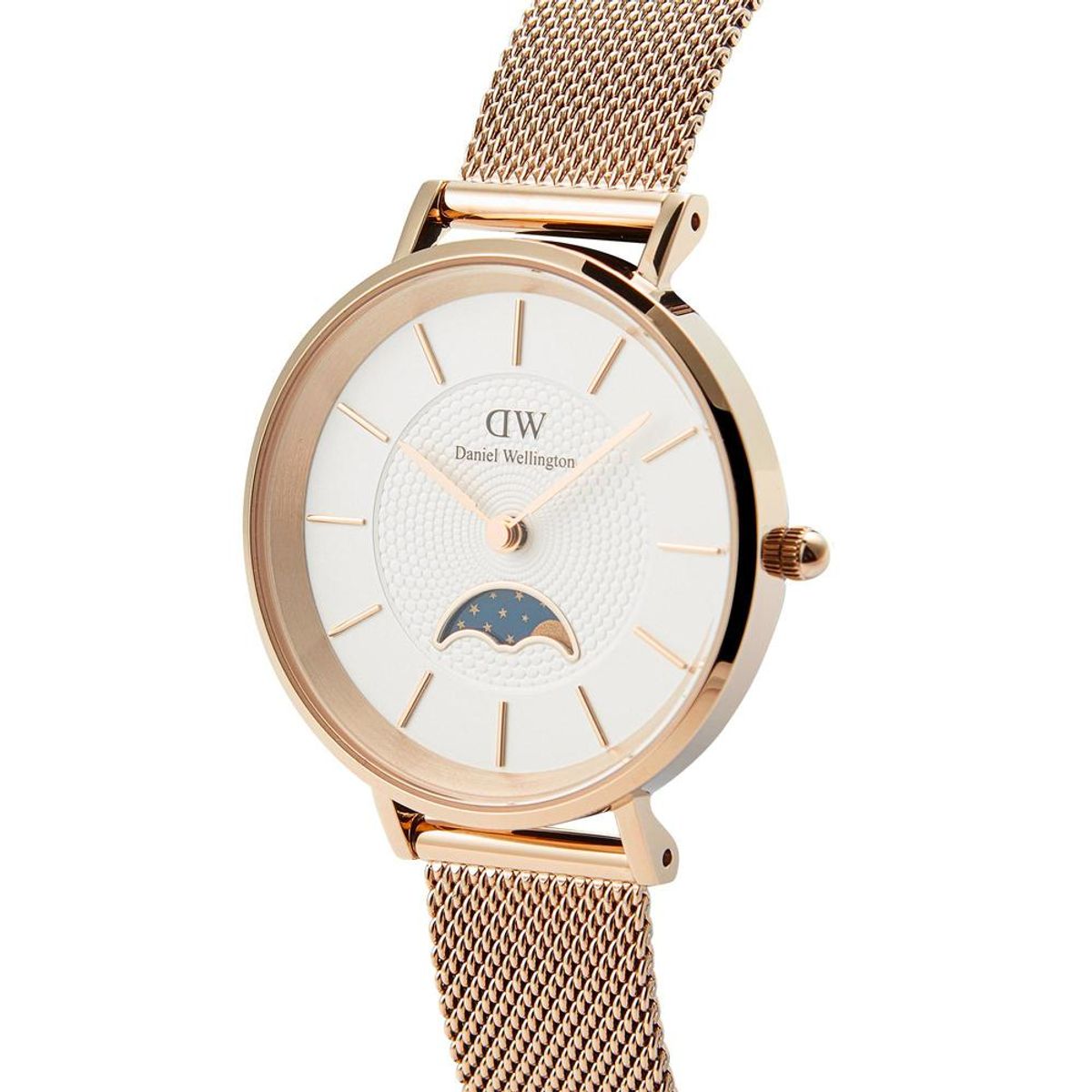다니엘 웰링턴(DANIEL WELLINGTON) PETITE LUNE MELROSE 문페이즈 로즈골드 여자손목시계