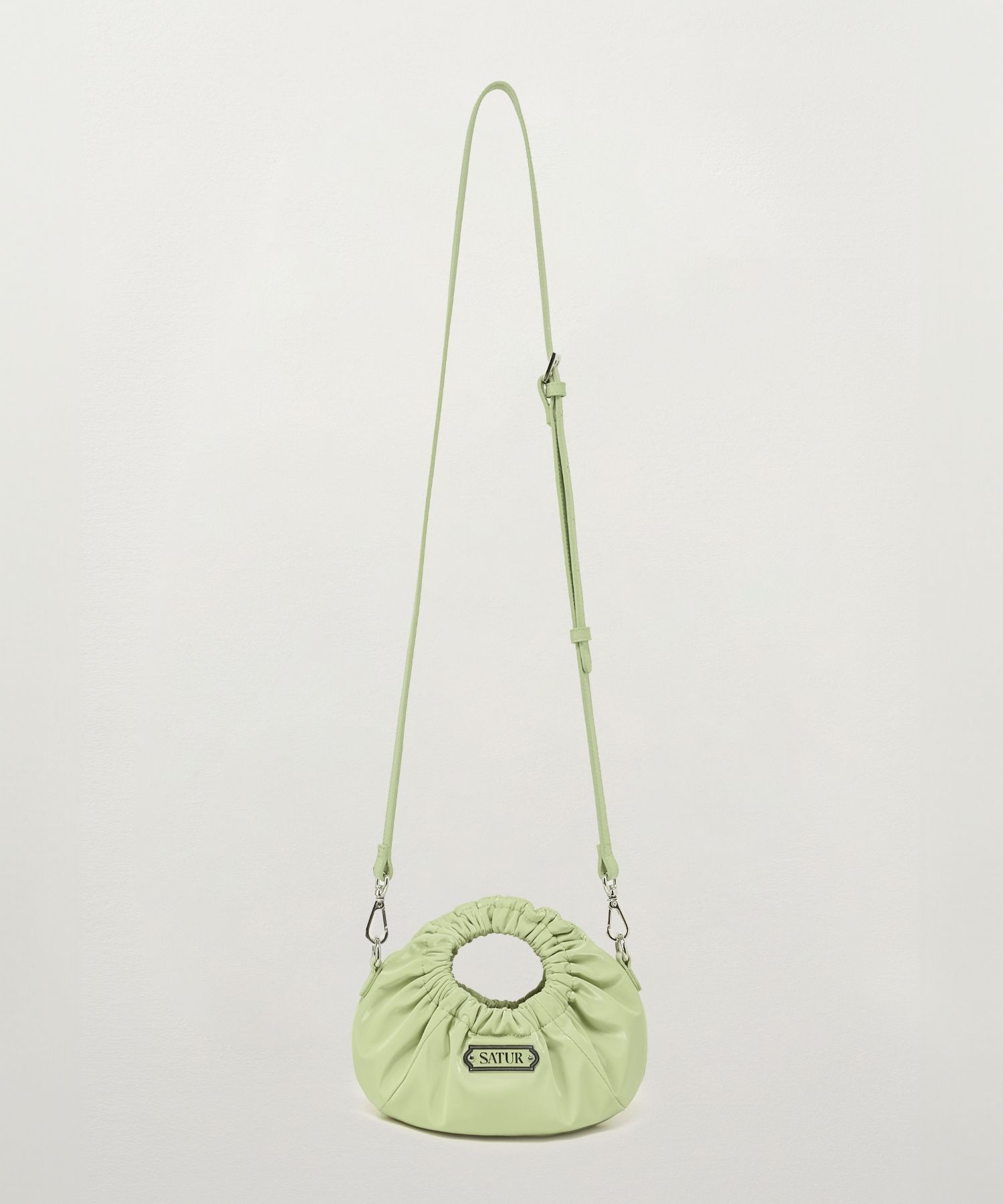 ★SATUR★Scrunchie Small Hand Bag MUSINSA | SATUR Scrunchie Mini Tote and Crossbody Bag Apple