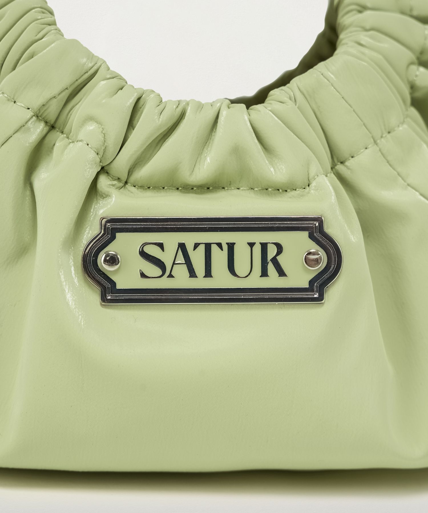 ★SATUR★Scrunchie Small Hand Bag MUSINSA | SATUR Scrunchie Mini Tote and Crossbody Bag Apple