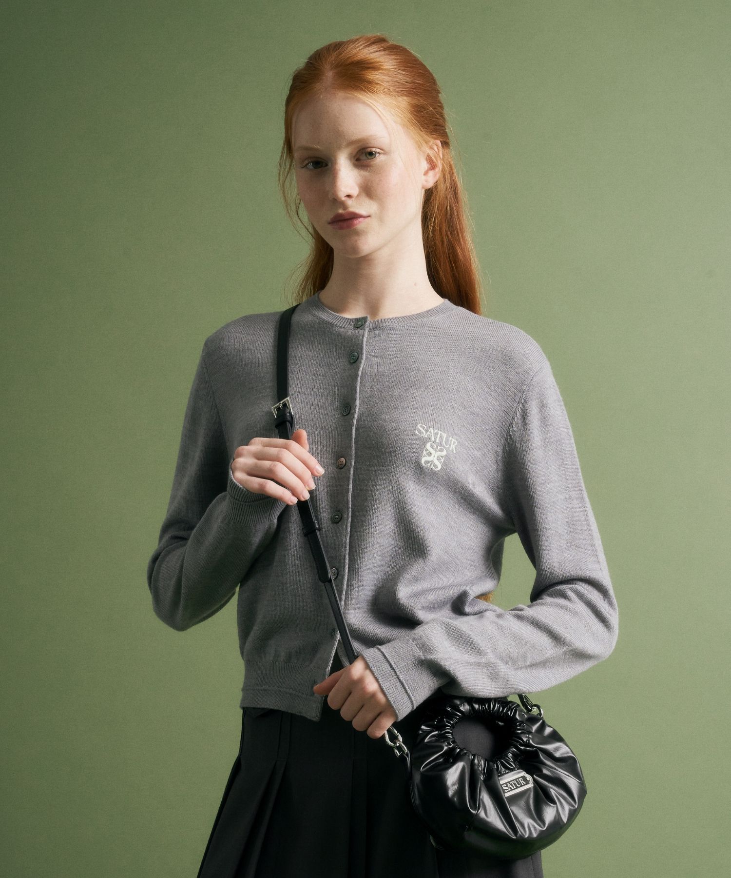【SATUR】人気ミニバッグ★ Scrunchie Mini Tote & Cross Bag ★ 韓国SATUR セター】Scrunchie Mini Tote & Cross Bag (SATUR