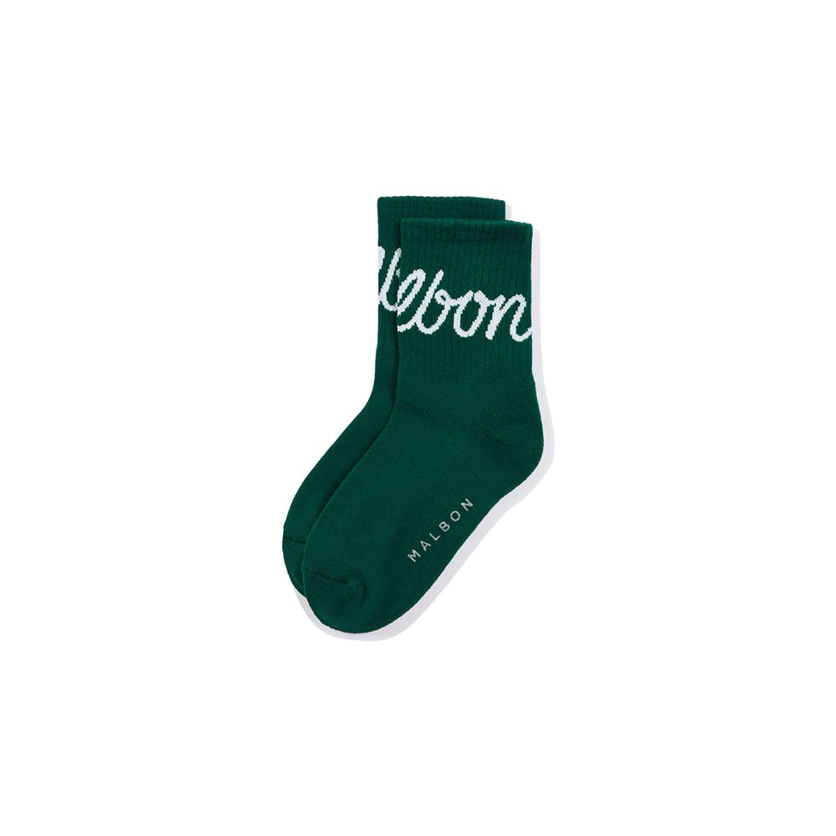 말본 골프(MALBON GOLF) 말본 로고 크루 삭스 GREEN