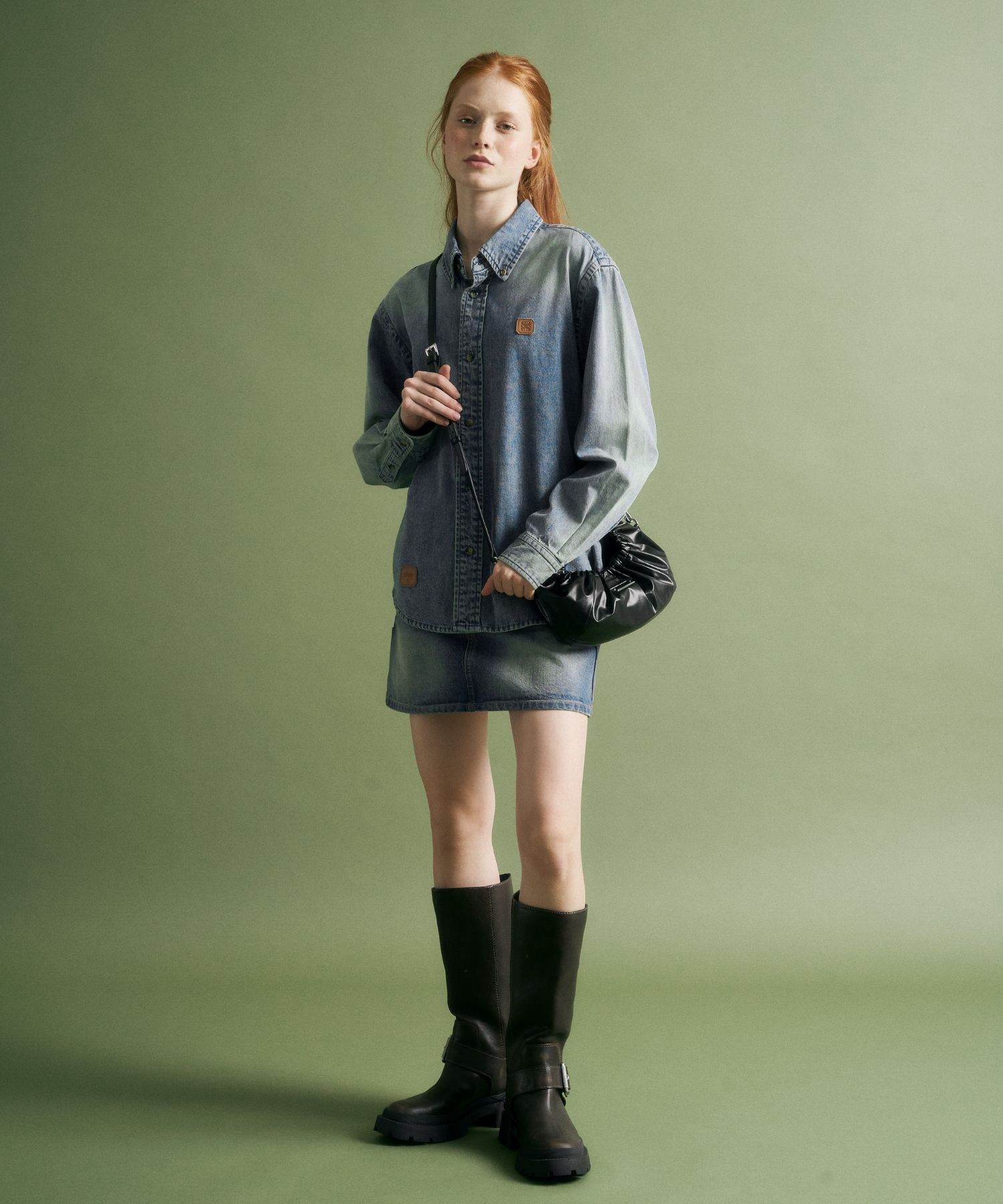 MUSINSA | SATUR Scrunchie Small Hand Bag Black