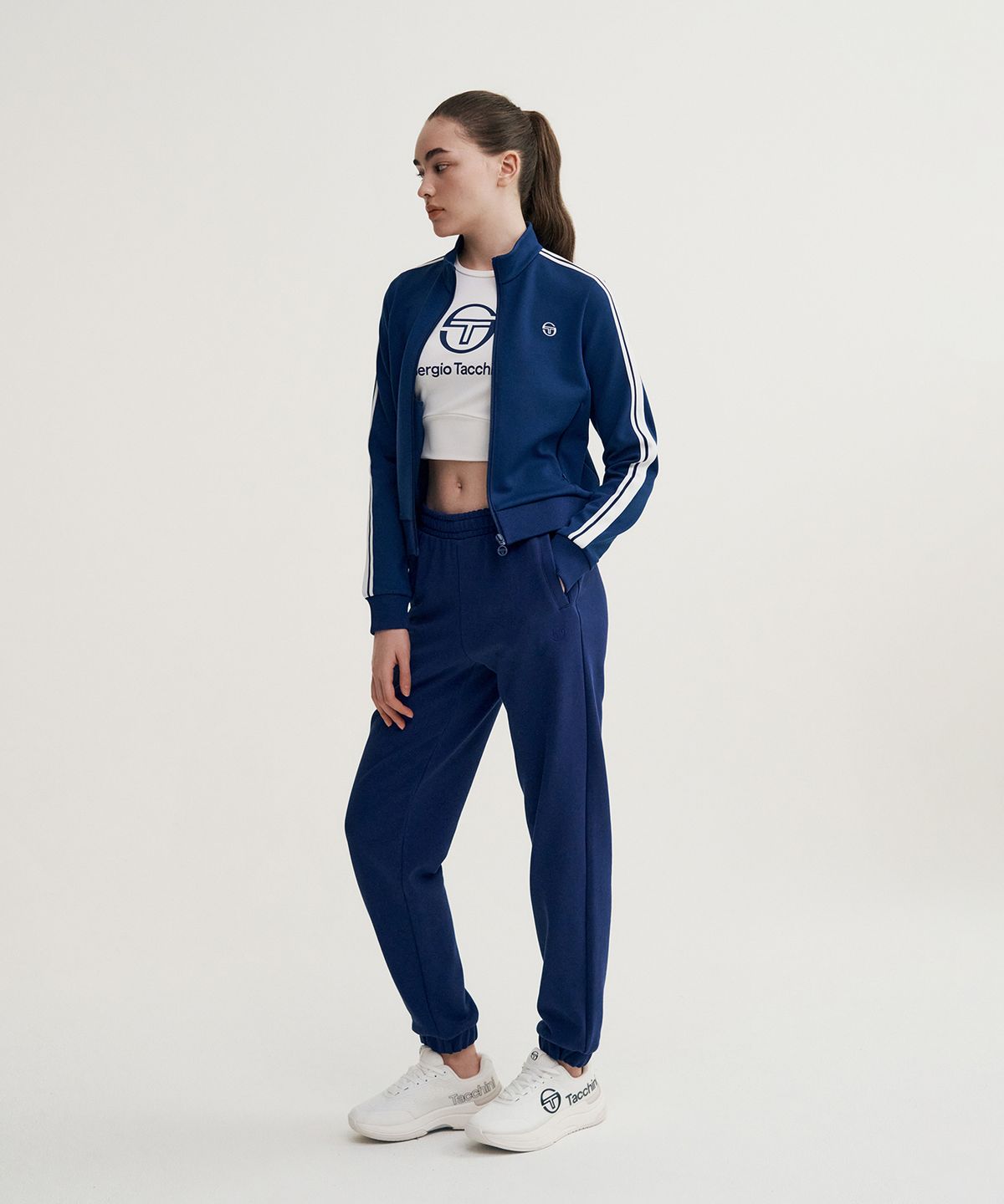 세르지오 타키니(SERGIO TACCHINI) W 데일리 스웻 조거 팬츠 (Navy)