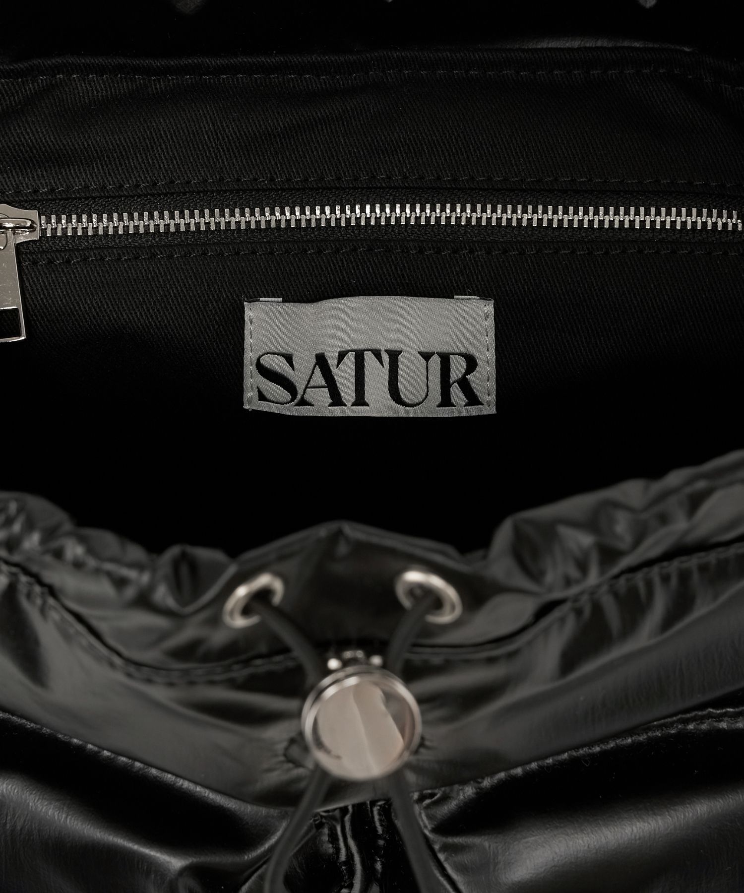 24FW★ SATUR ★DRAWSTRING MINI BACKPACK MUSINSA公式 | SATUR Drawstring Mini Backpack Black