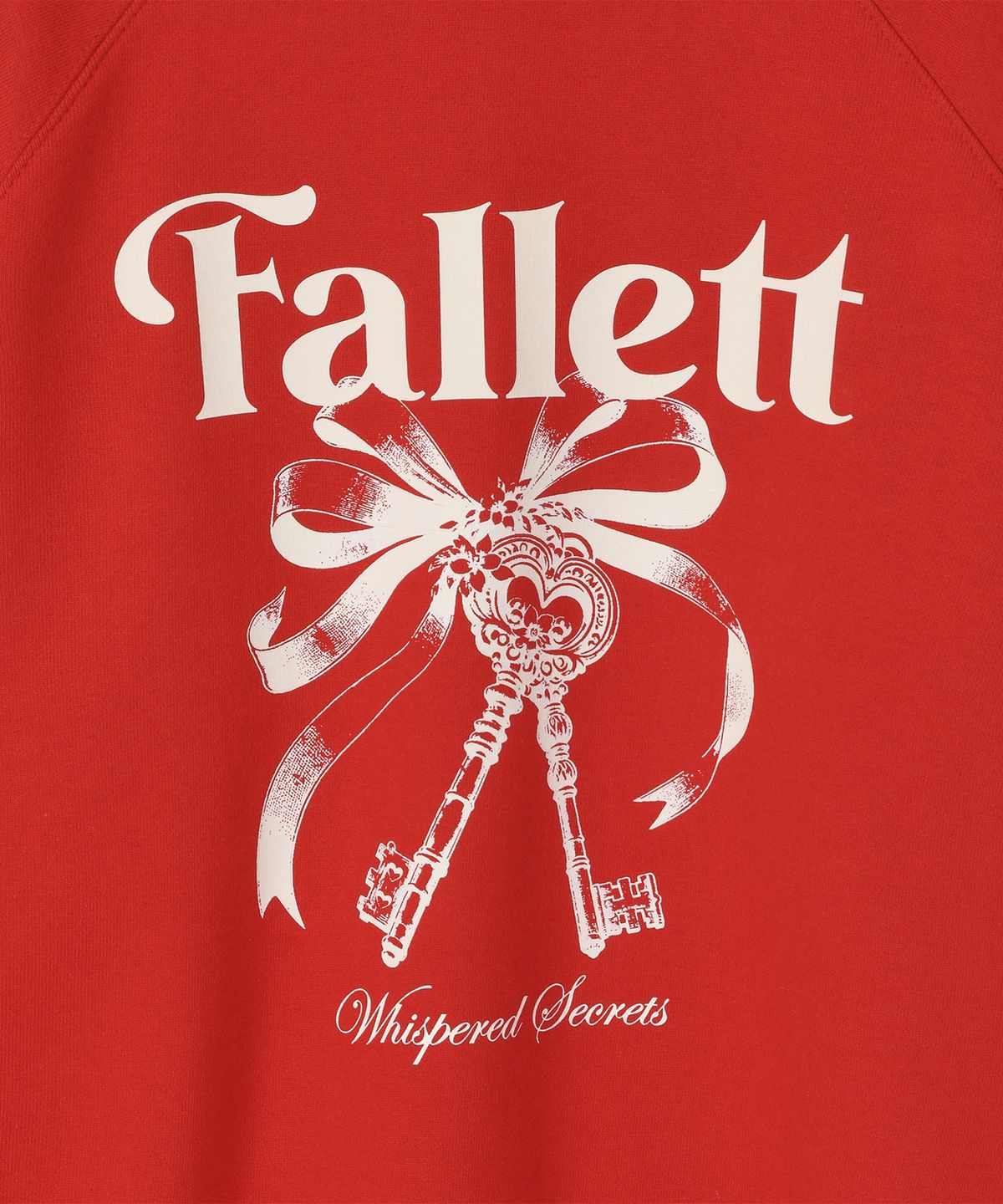 팔렛(FALLETT) 스토리 로고 시크릿 맨투맨 레드