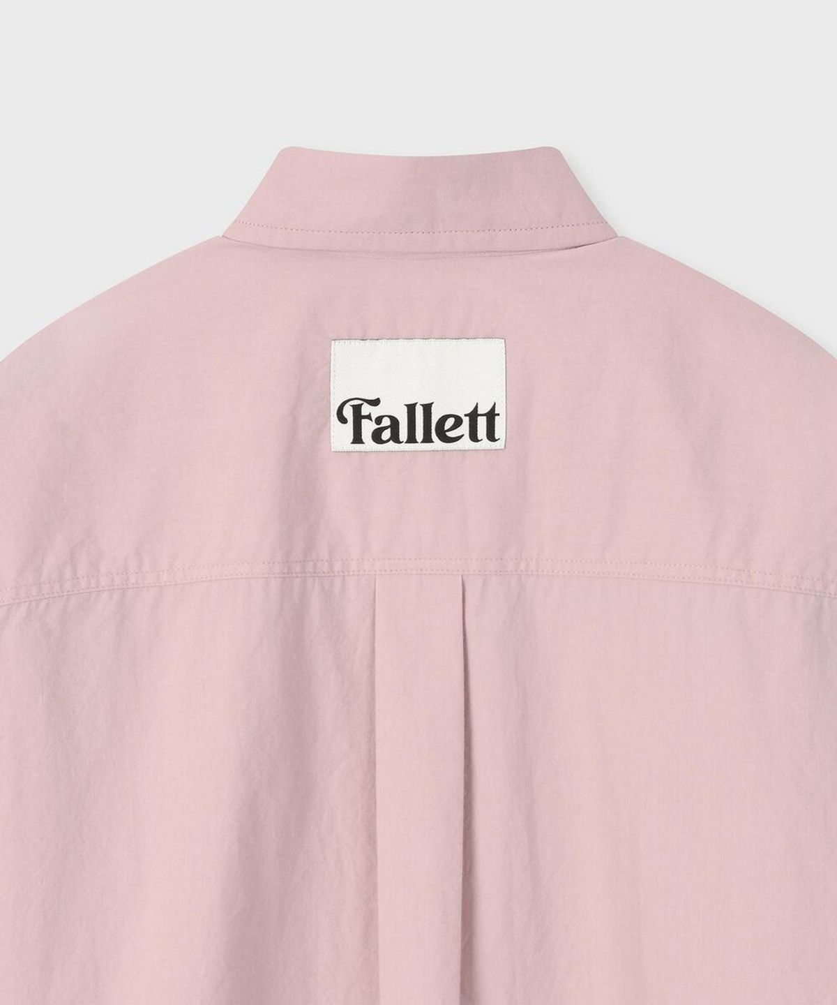 팔렛(FALLETT) 아웃 라벨 포인트 셔츠 더스티 핑크