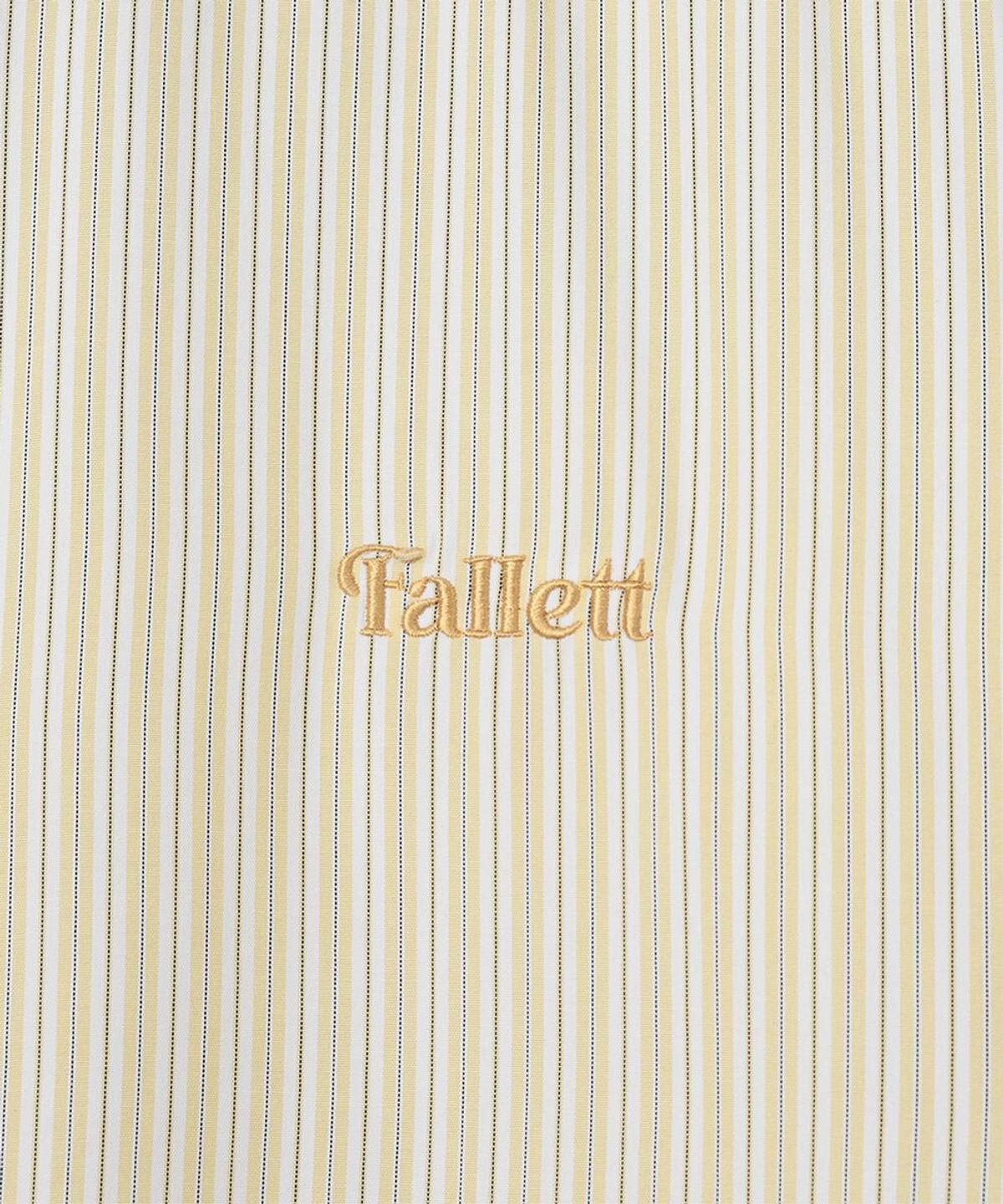 팔렛(FALLETT) 스몰 스토리 로고 스트라이프 셔츠 옐로우