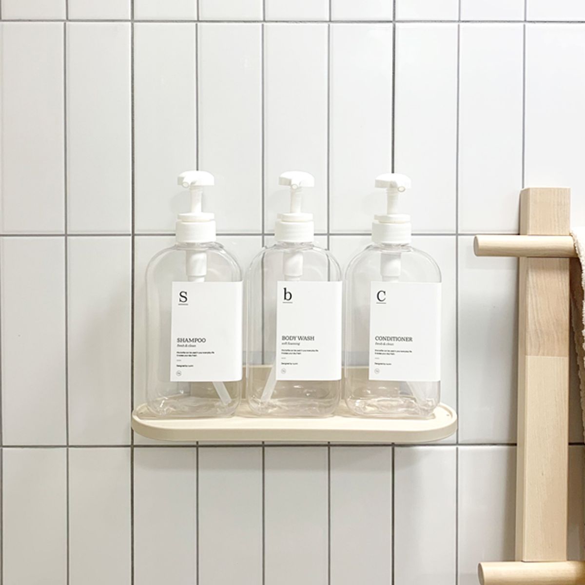 뉴앤룩(NEWNLOOK) [3pack] 슬림형 주방세제 공병 500ml / 핸드워시 리필용기 3개
