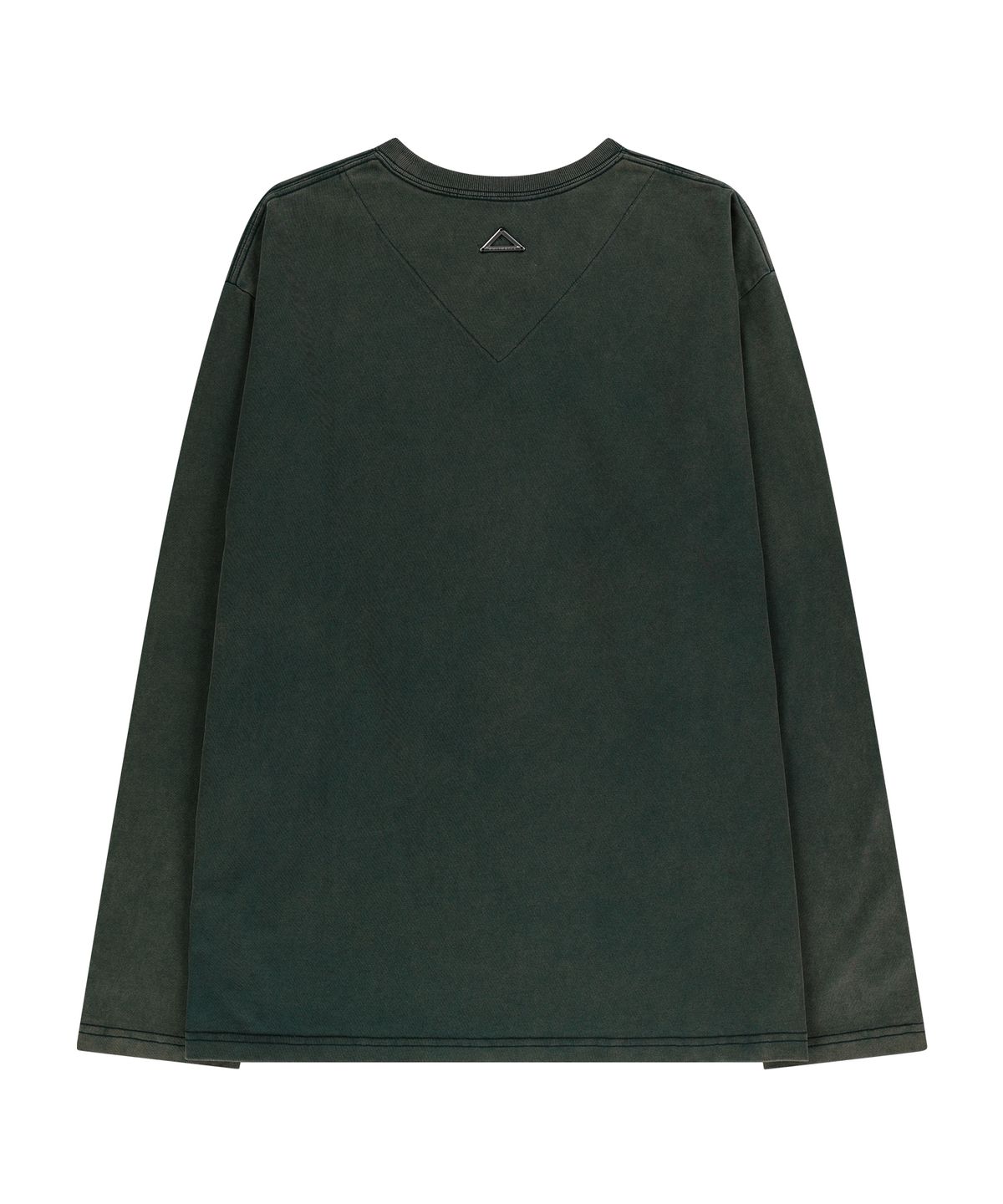 언지미크(UNGIMMICK) WASHED LONG SLEEVE T-SHIRT (NAVY YELLOW)