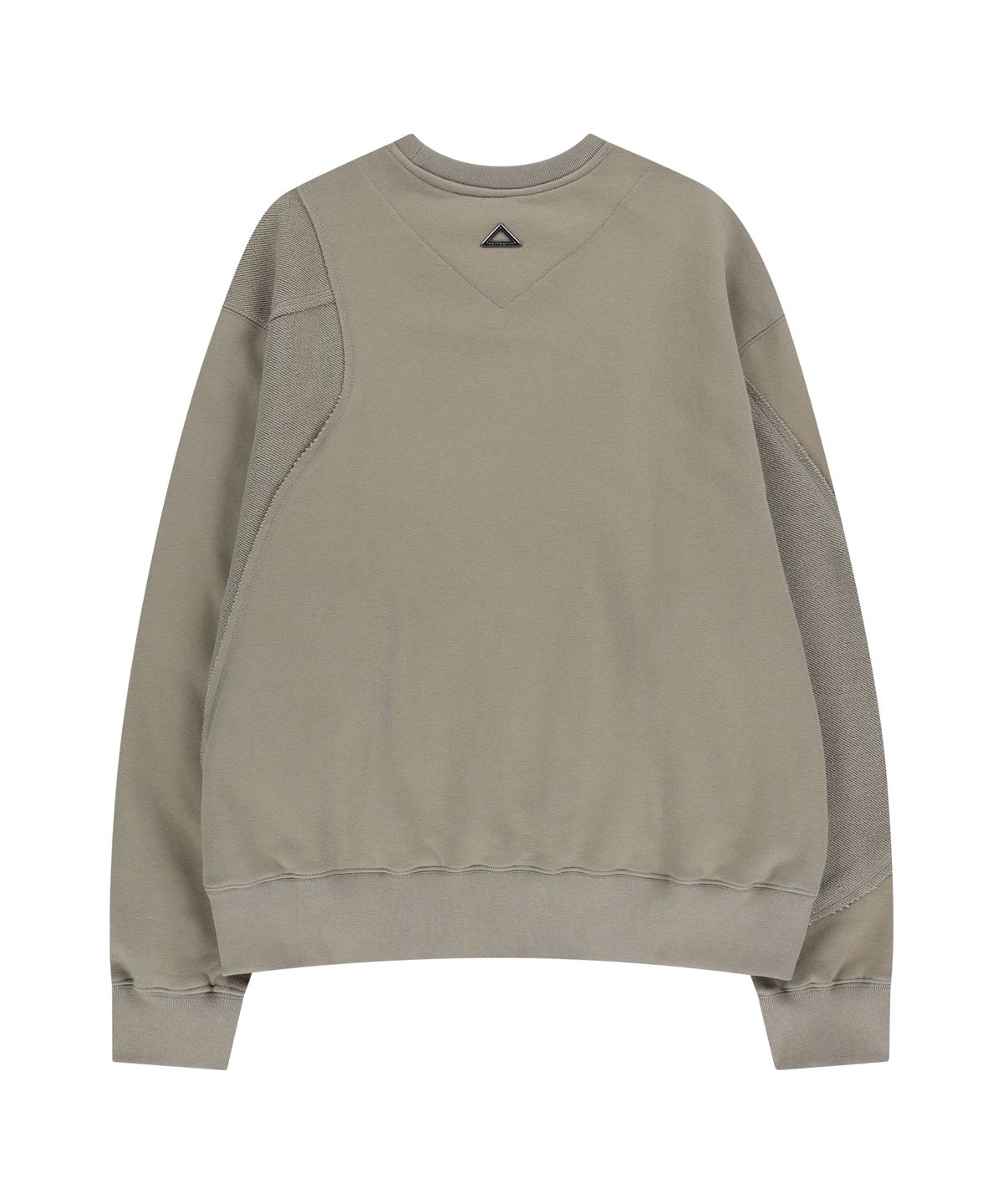 언지미크(UNGIMMICK) ASYMMETRIC COTTON SWEATSHIRT (BEIGE)