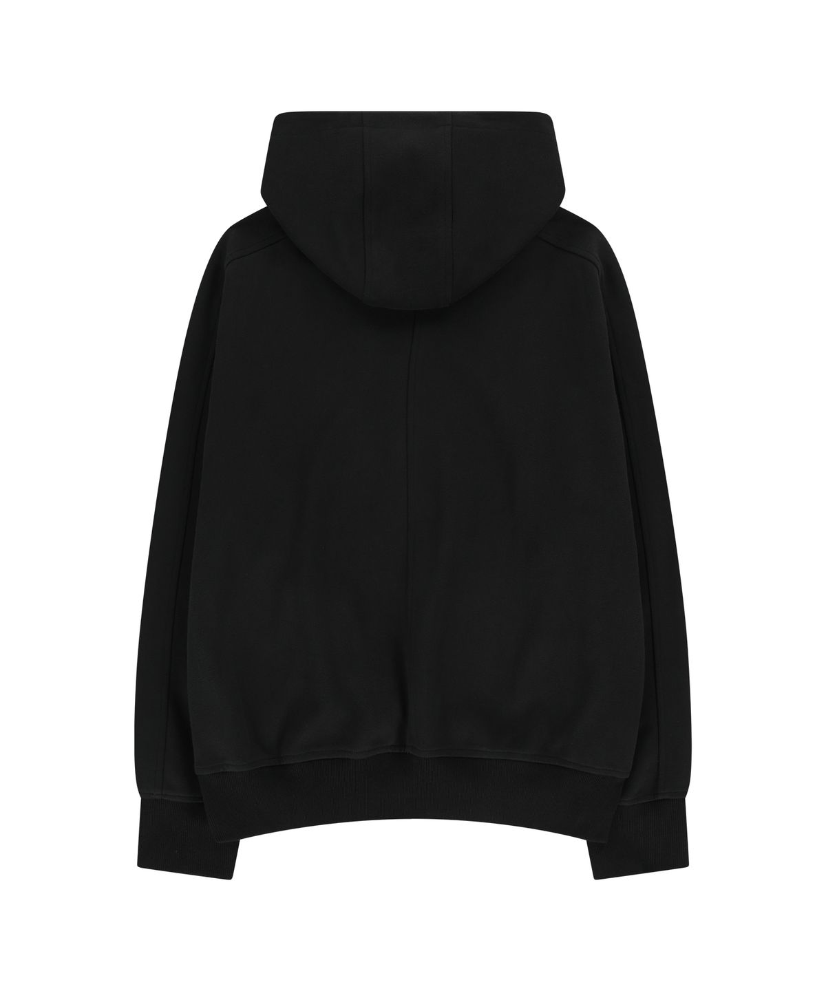 언지미크(UNGIMMICK) HALF ZIP-UP HOODIE (BLACK)