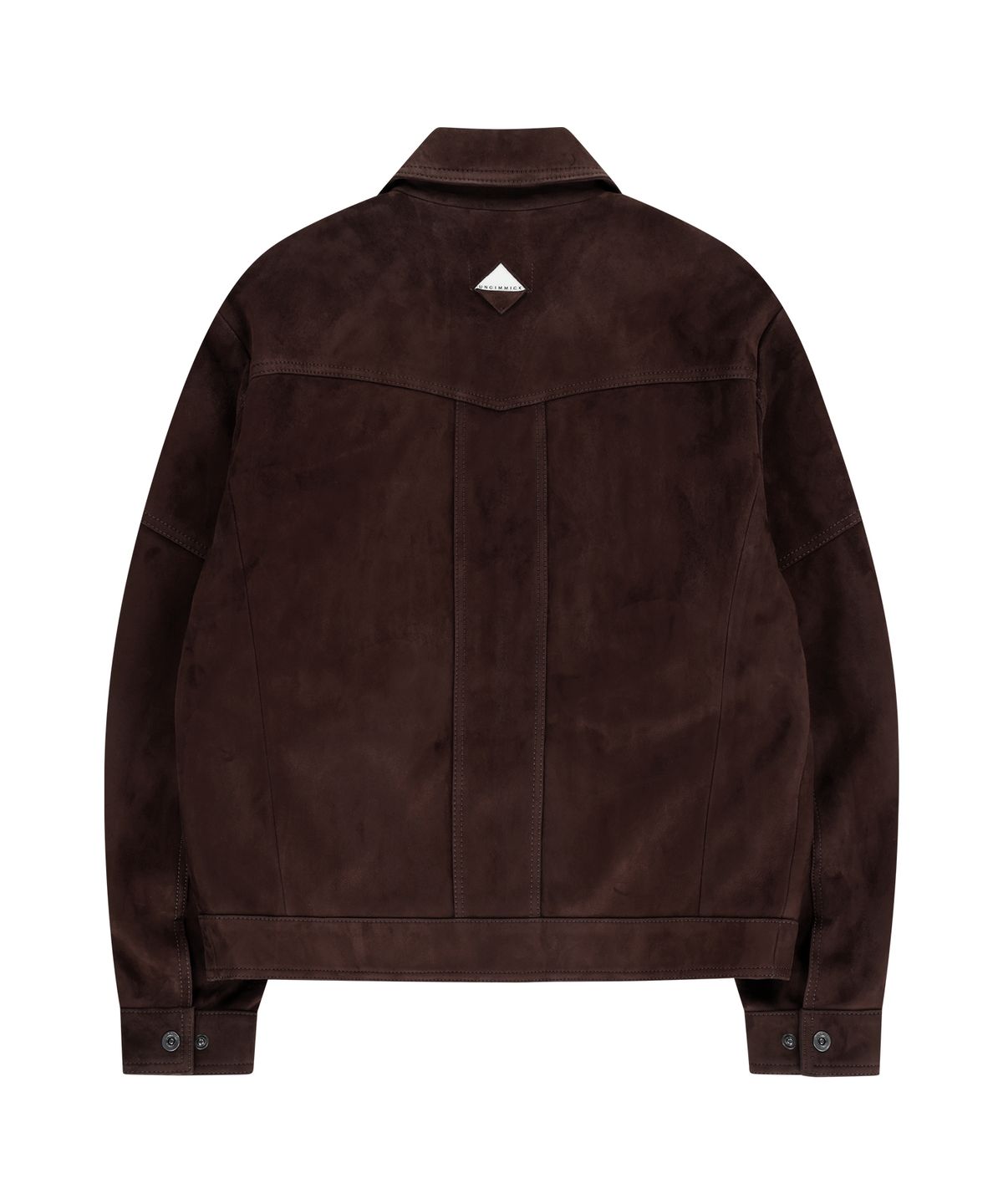 언지미크(UNGIMMICK) SUEDE TRUCKER JACKET (WINE / GOATSKIN)