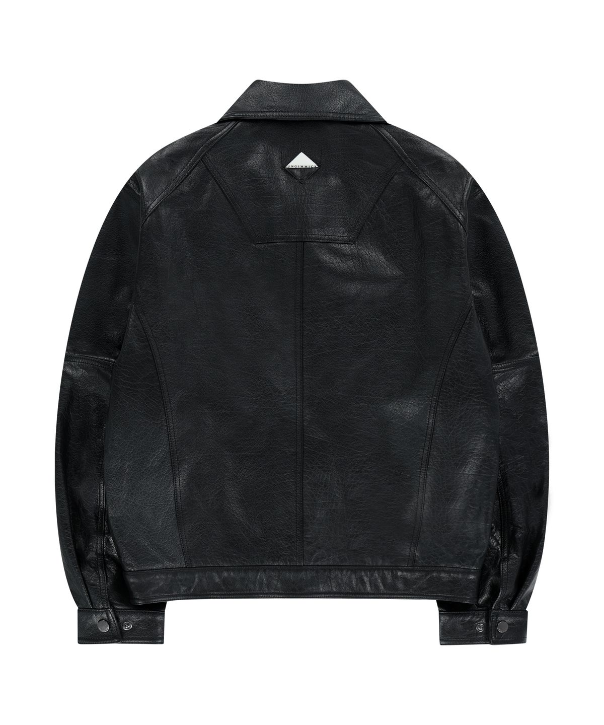 언지미크(UNGIMMICK) BUFFALO LEATHER BLOUSON JACKET (BLACK )