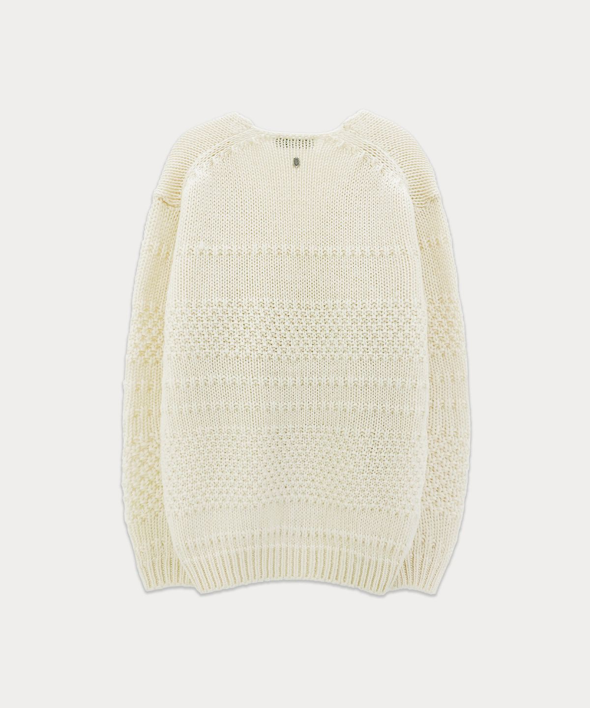 썸웨어버터(SOMEWHEREBUTTER) Tope Wool V-Neck Knit - Cream