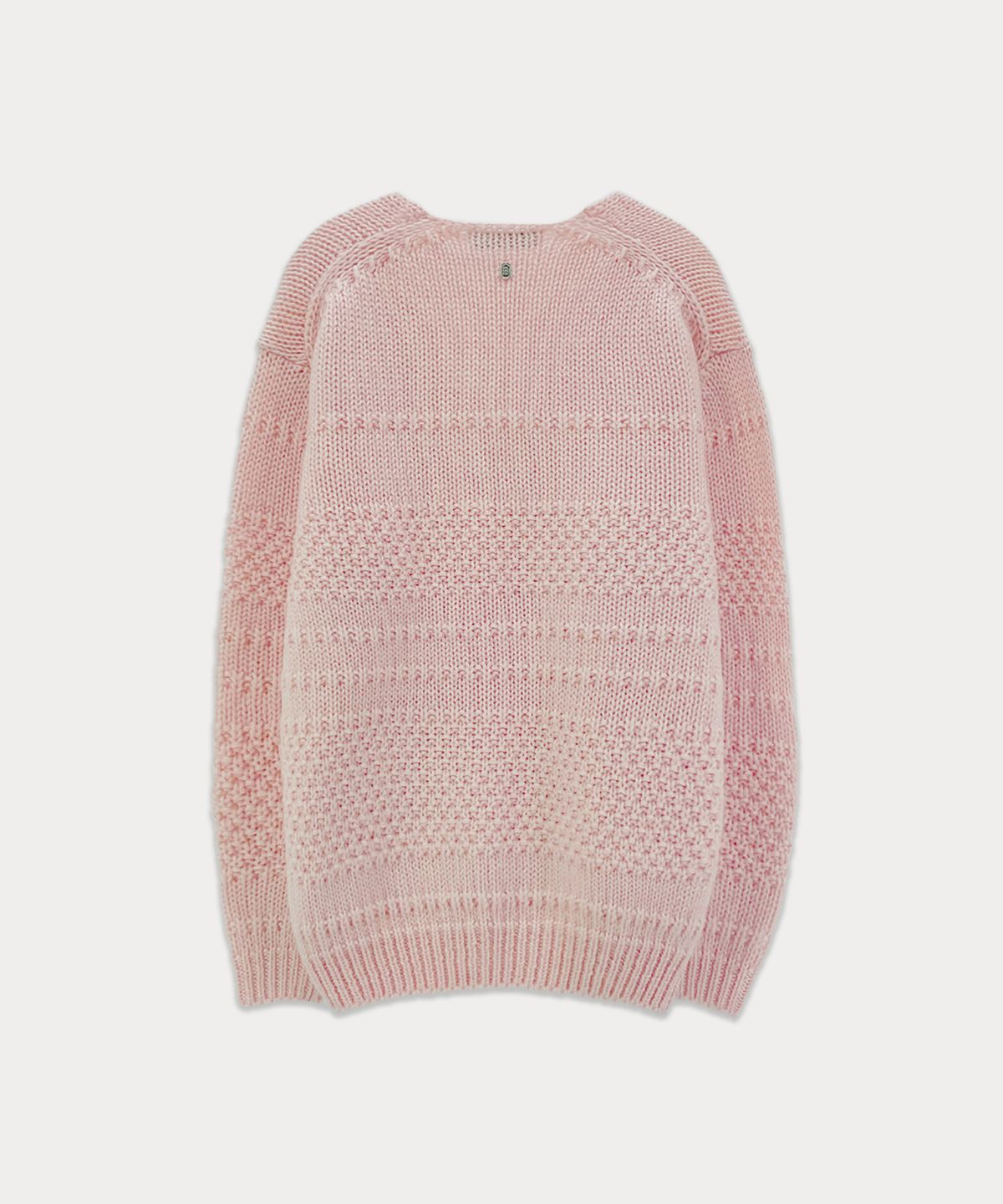 썸웨어버터(SOMEWHEREBUTTER) Tope Wool V-Neck Knit - Pink