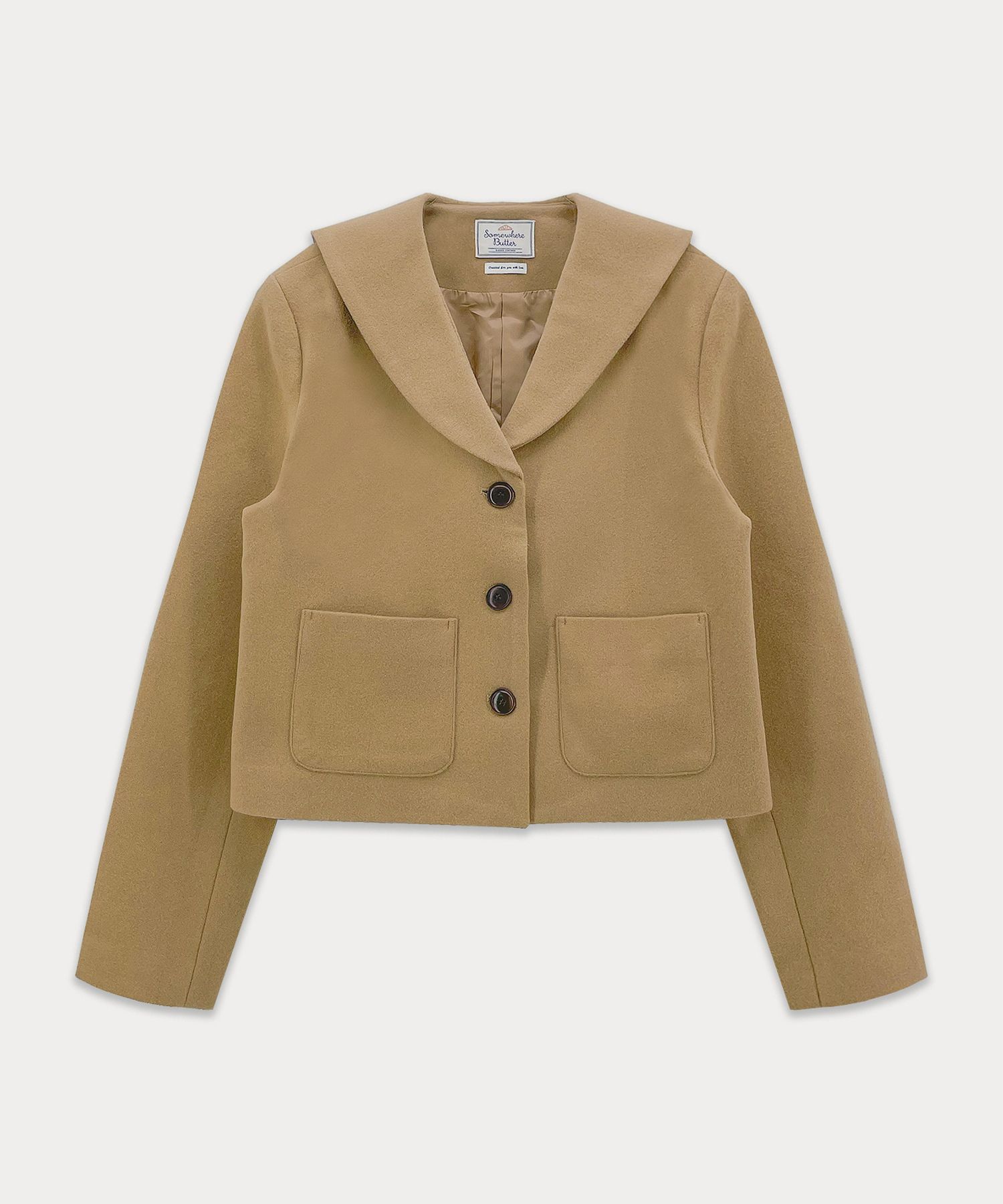 [SOMEWHERE BUTTER]★24FW★韓国人気★Tia Sailor Wool Jacket MUSINSA | SOMEWHEREBUTTER Tia Sailor Wool Jacket - Beige