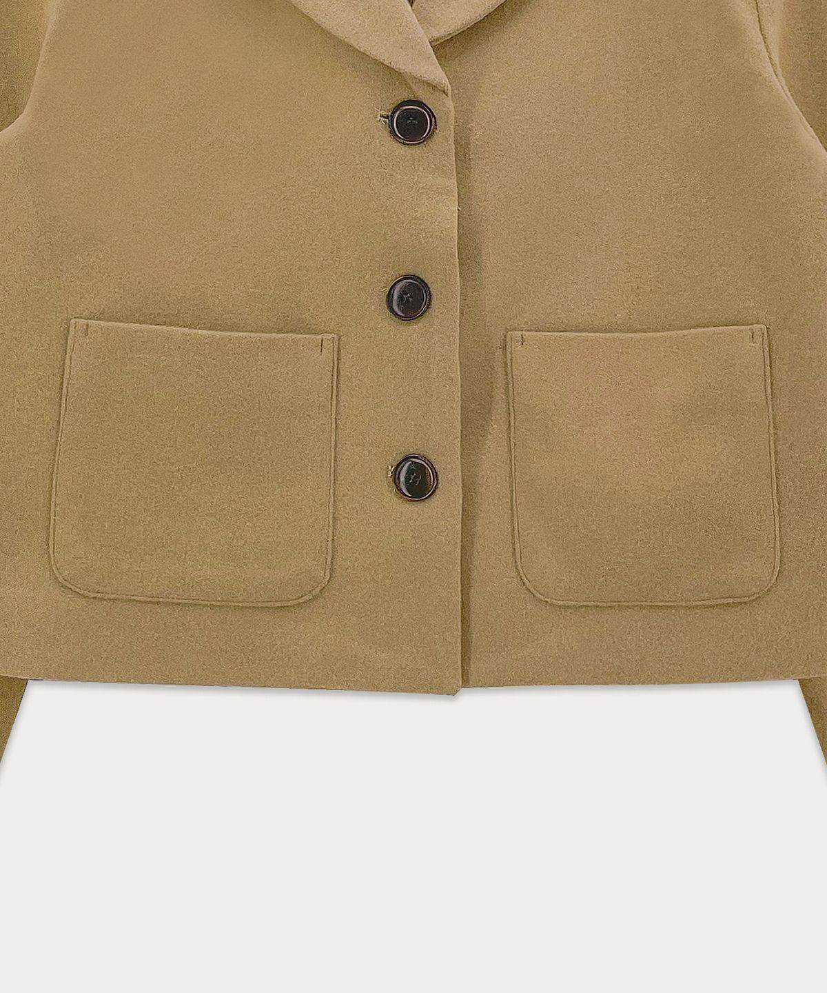 썸웨어버터(SOMEWHEREBUTTER) Tia Sailor Wool Jacket - Beige
