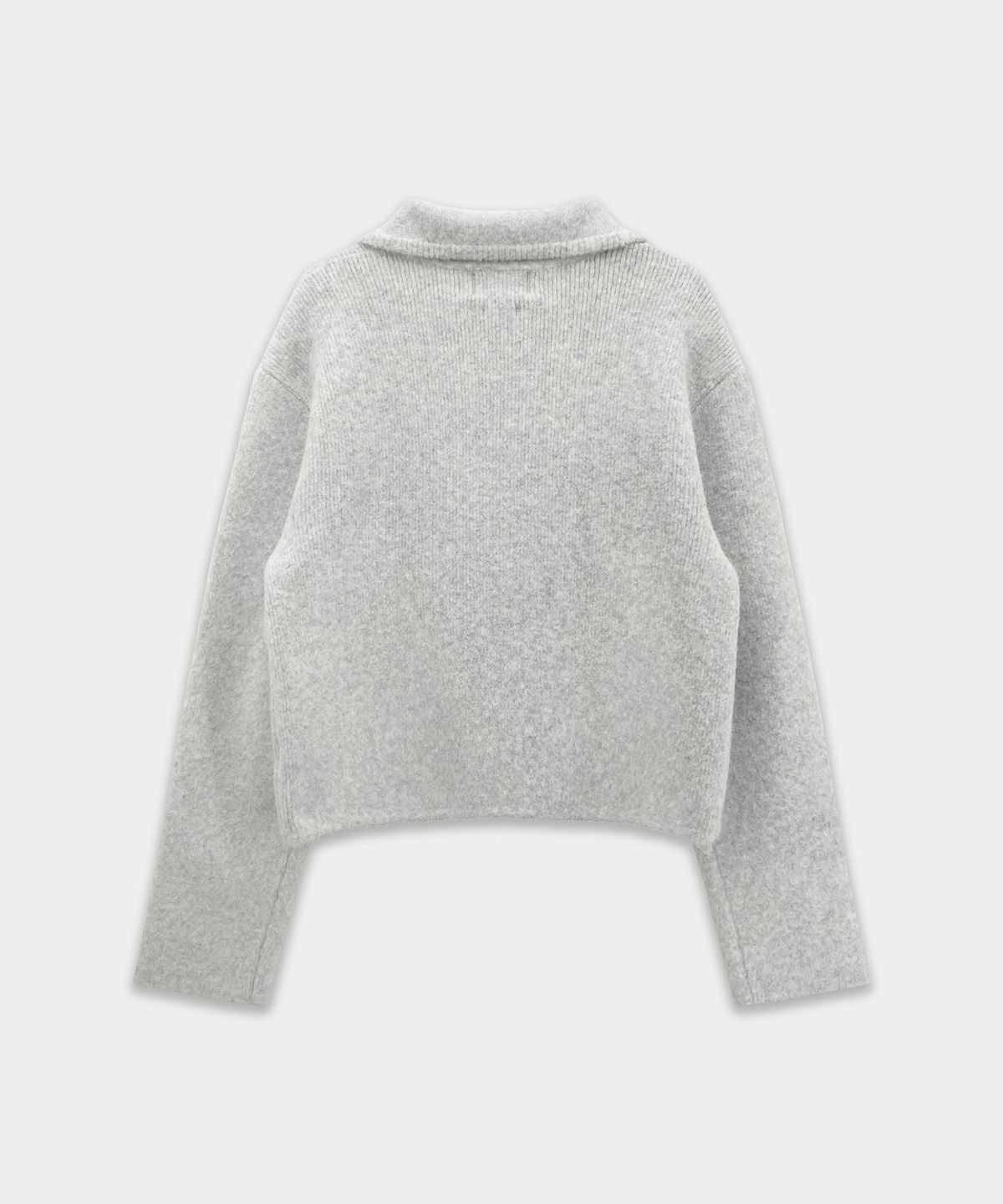 썸웨어버터(SOMEWHEREBUTTER) Robin Double Knit Wool Jacket - Light Grey