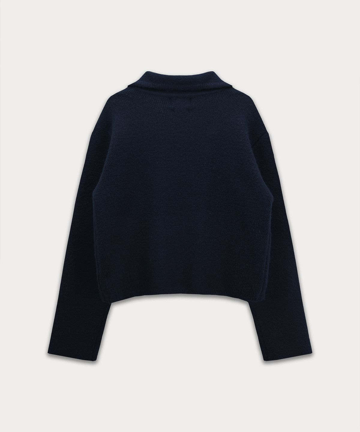 썸웨어버터(SOMEWHEREBUTTER) Robin Double Knit Wool Jacket - Navy