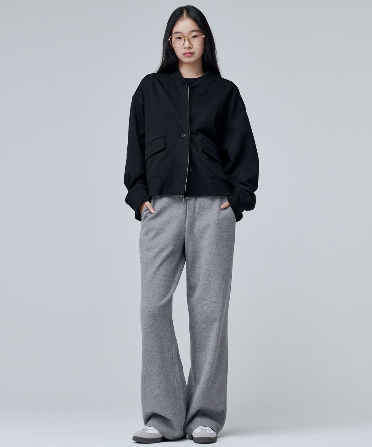 마롭(MALOUPE) 6309 오버핏 집업점퍼 (블랙)