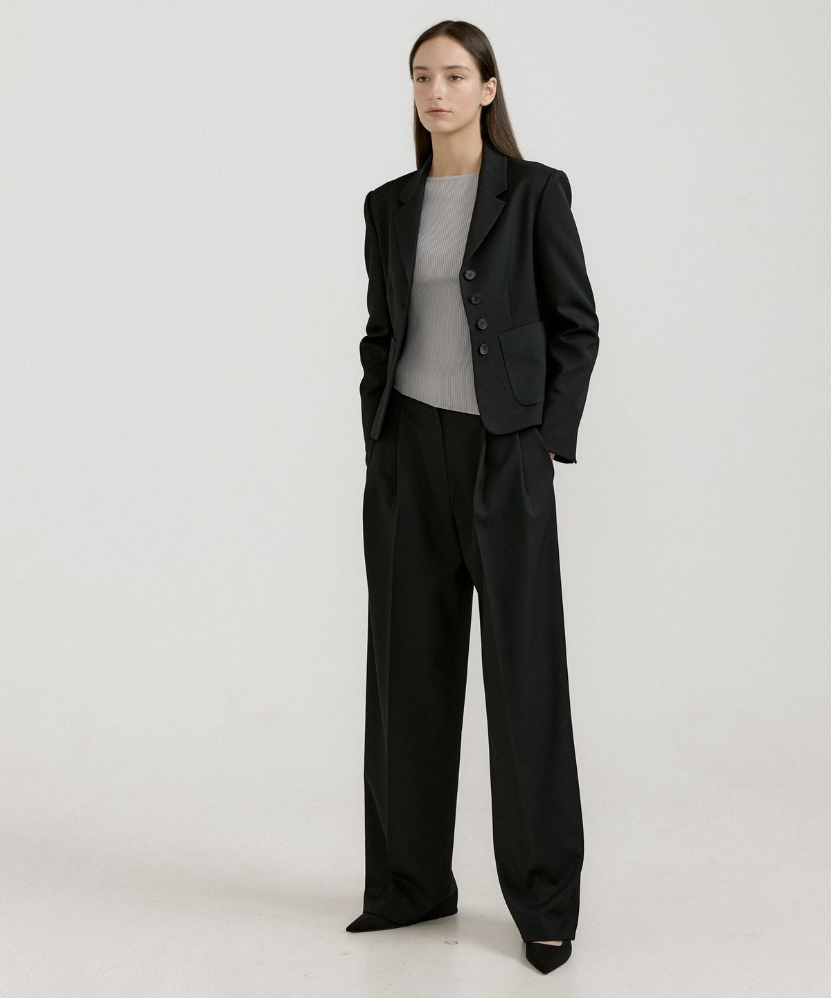 오떼뜨(OCTETTE) DEAR SLIM 4BUTTON JK_3COLOR