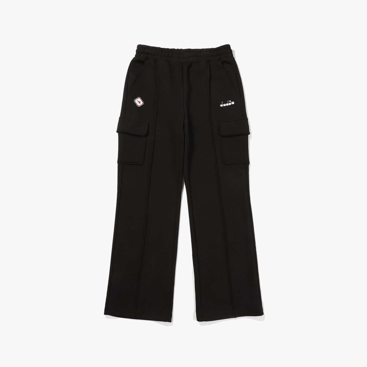 디아도라(diadora) 포르테 스웻 카고 팬츠 우먼 BLACK
