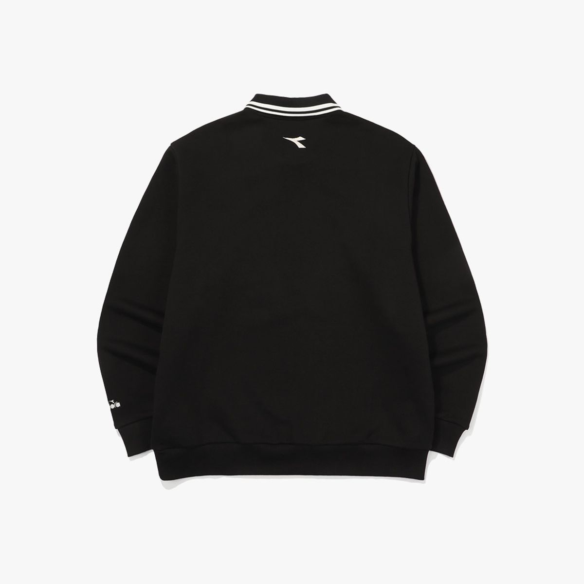 디아도라(diadora) 포르테 카라 스웻셔츠 BLACK
