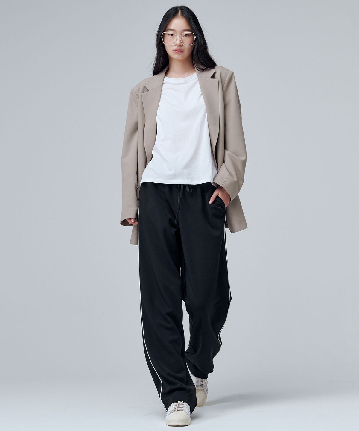 마롭(MALOUPE) 2115 스트레치 오버핏 자켓 (베이지)