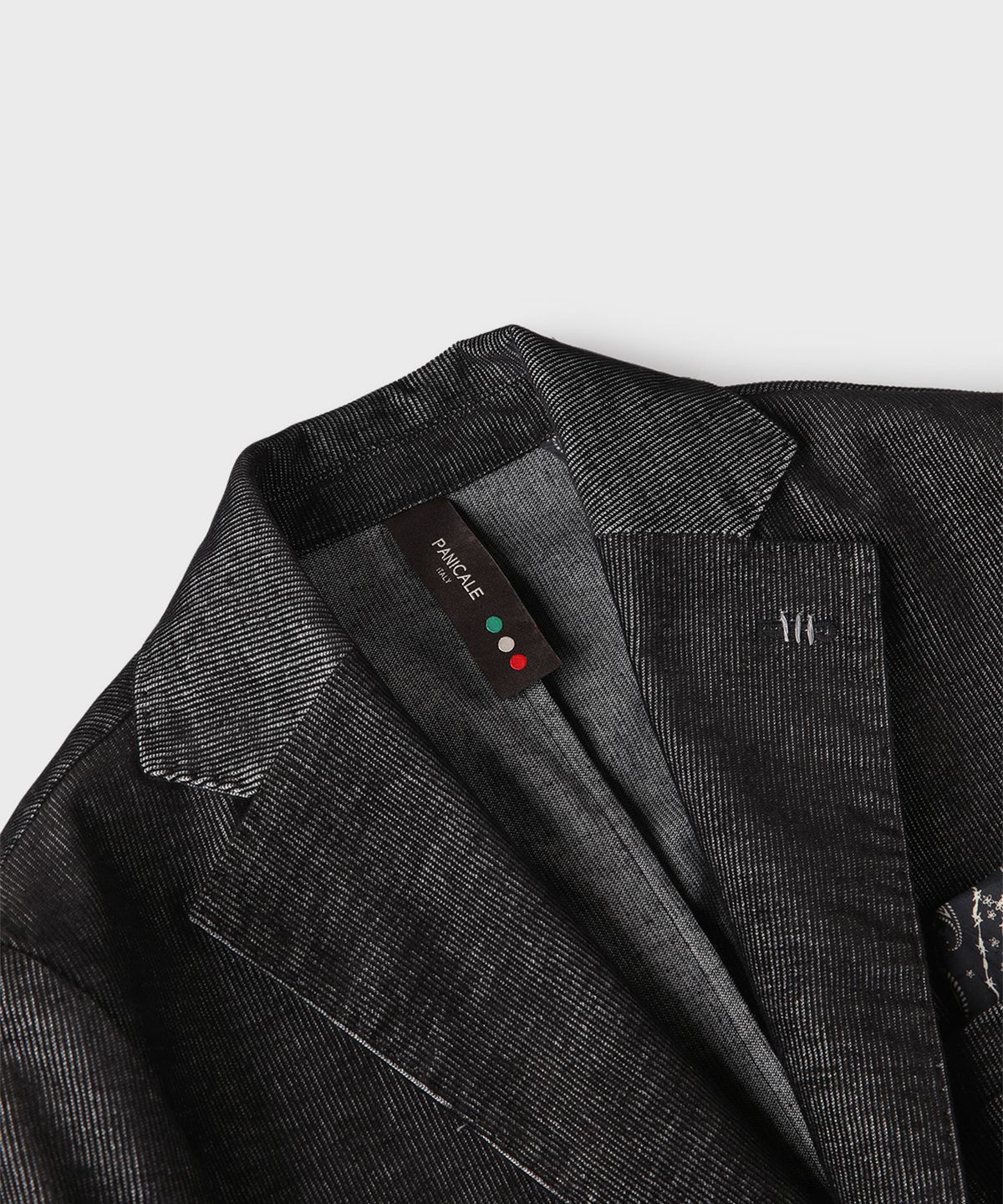 빠니깔레(PANICALE) 블랙 슬림핏 코듀로이 자켓