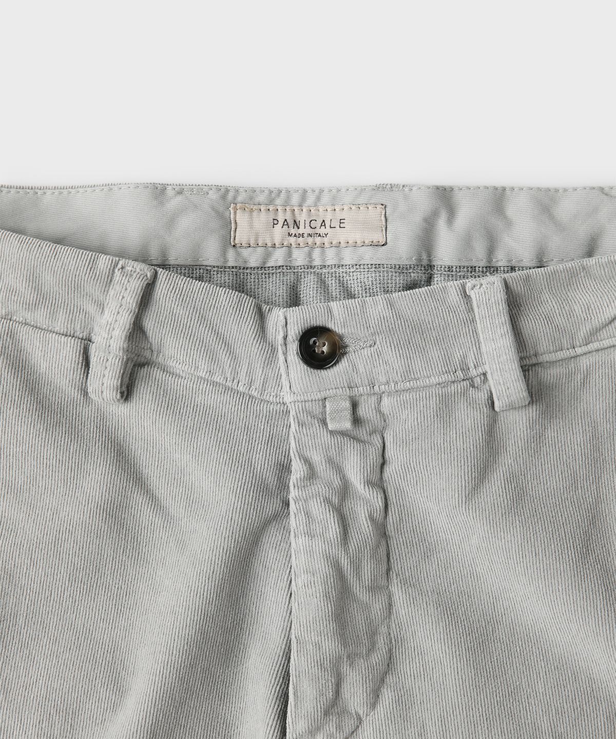 빠니깔레(PANICALE) 그레이 레귤러핏 스몰 코듀로이 팬츠