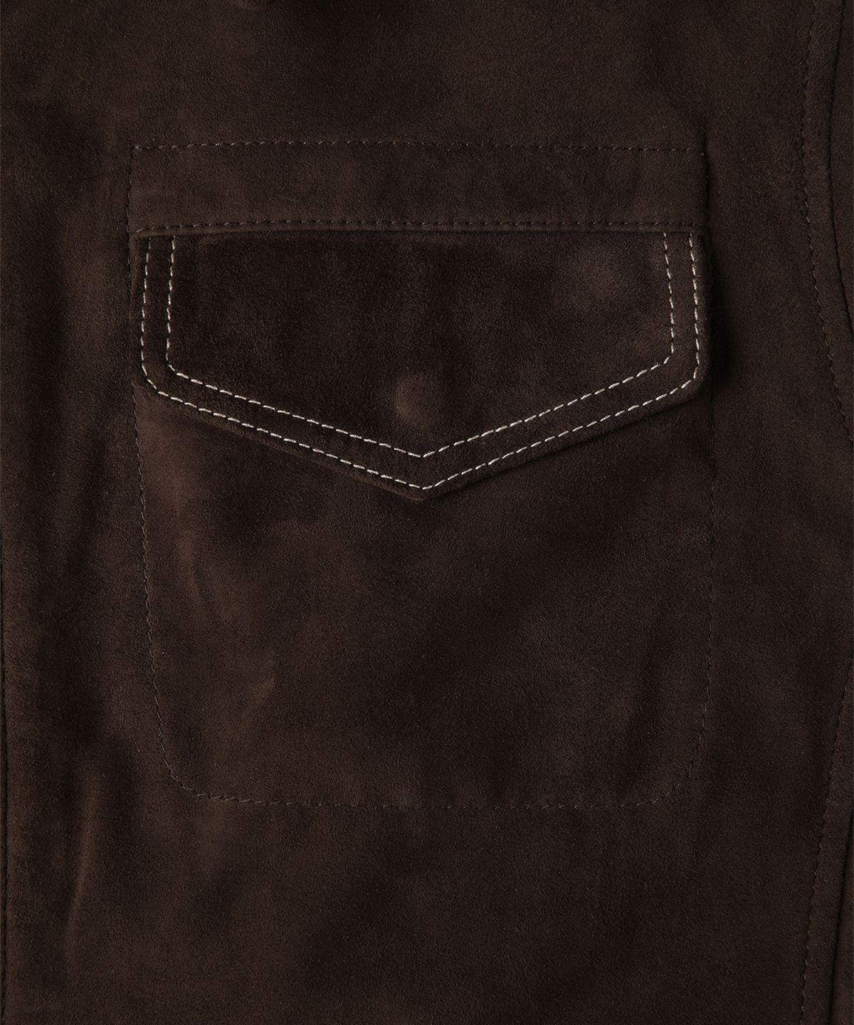 빠니깔레(PANICALE) 다크브라운 스웨이드 고트스킨 점퍼