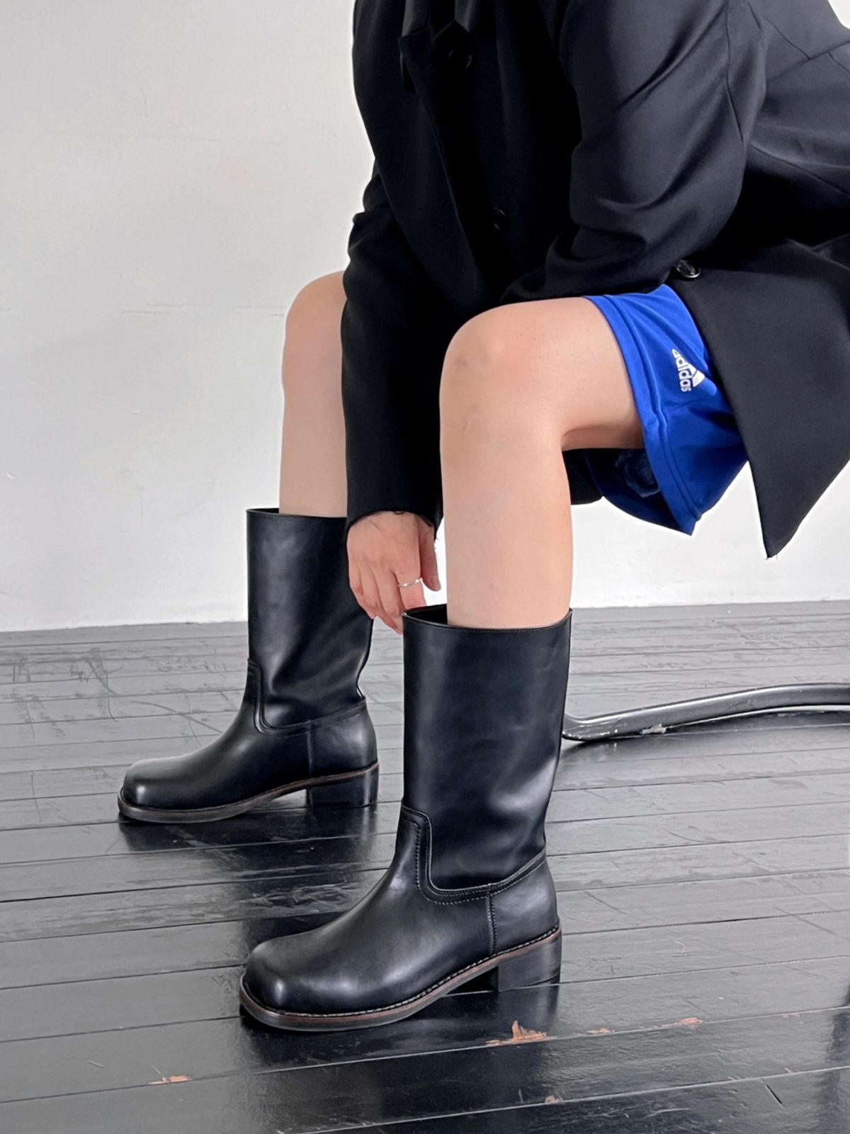 바이아덜스(BYOTHERS) Bereka leather middle boots