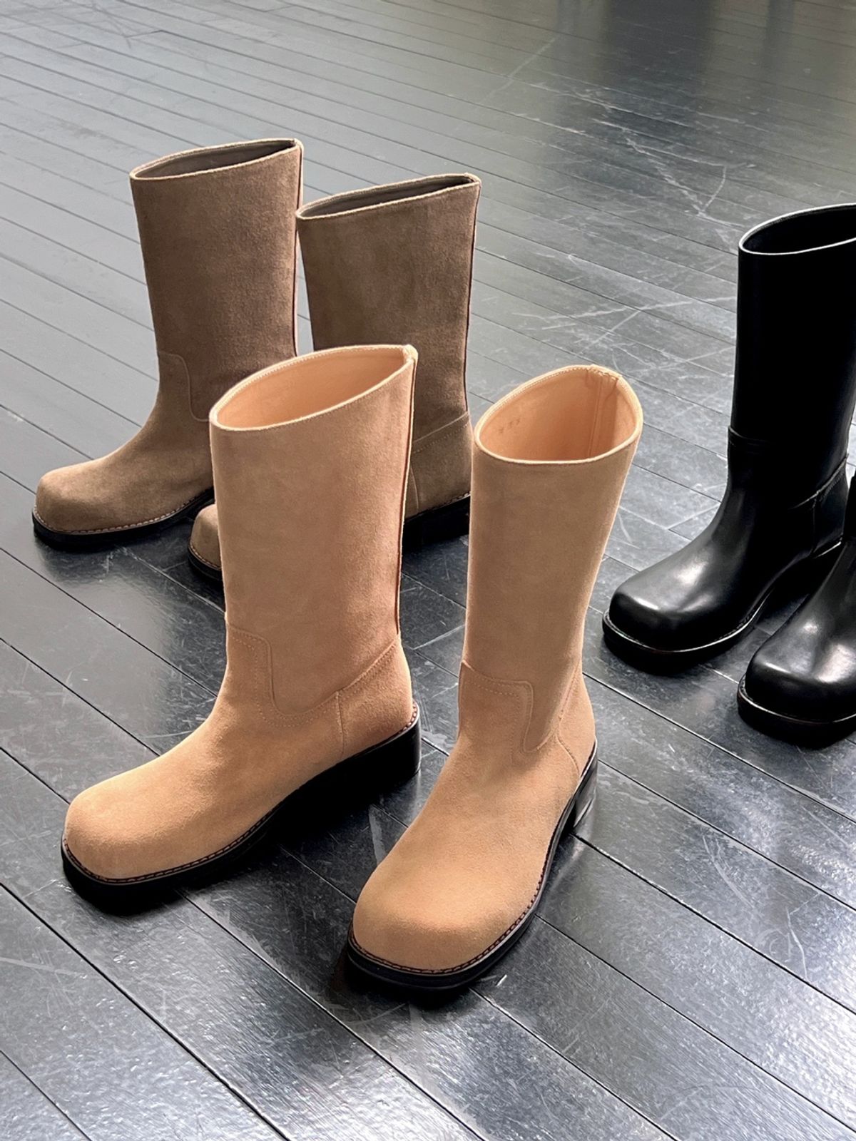 바이아덜스(BYOTHERS) Bereka leather middle boots
