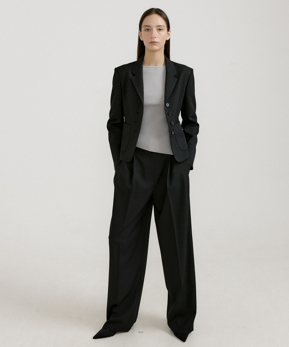 오떼뜨(OCTETTE) DEAR TWO TUCK TROUSER_2COLOR