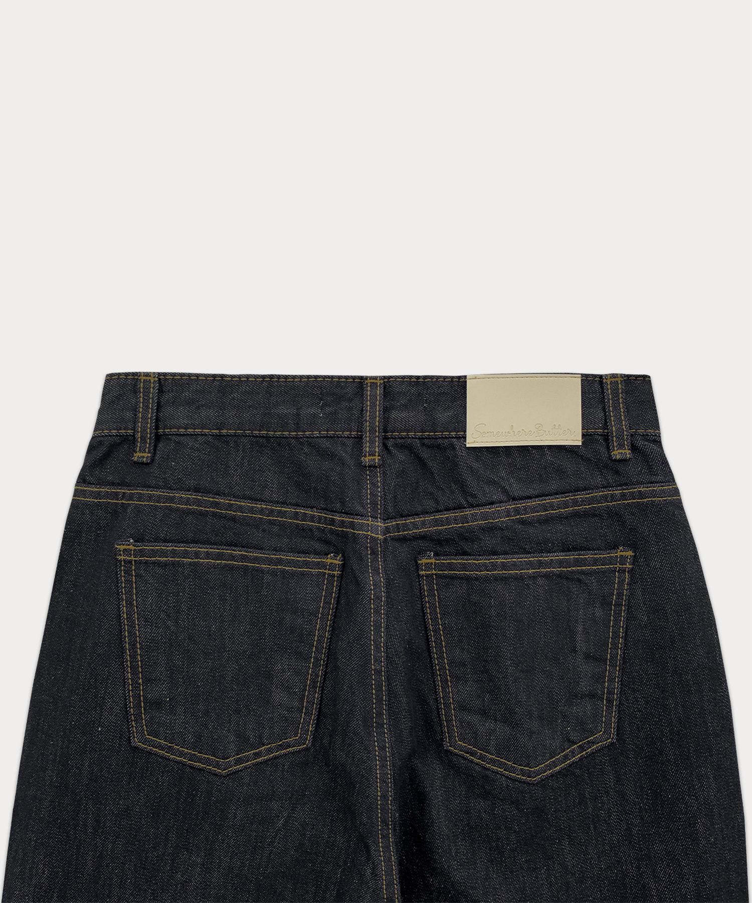 MUSINSA | SOMEWHEREBUTTER Jeff Raw Wide Denim Pants - Raw Blue