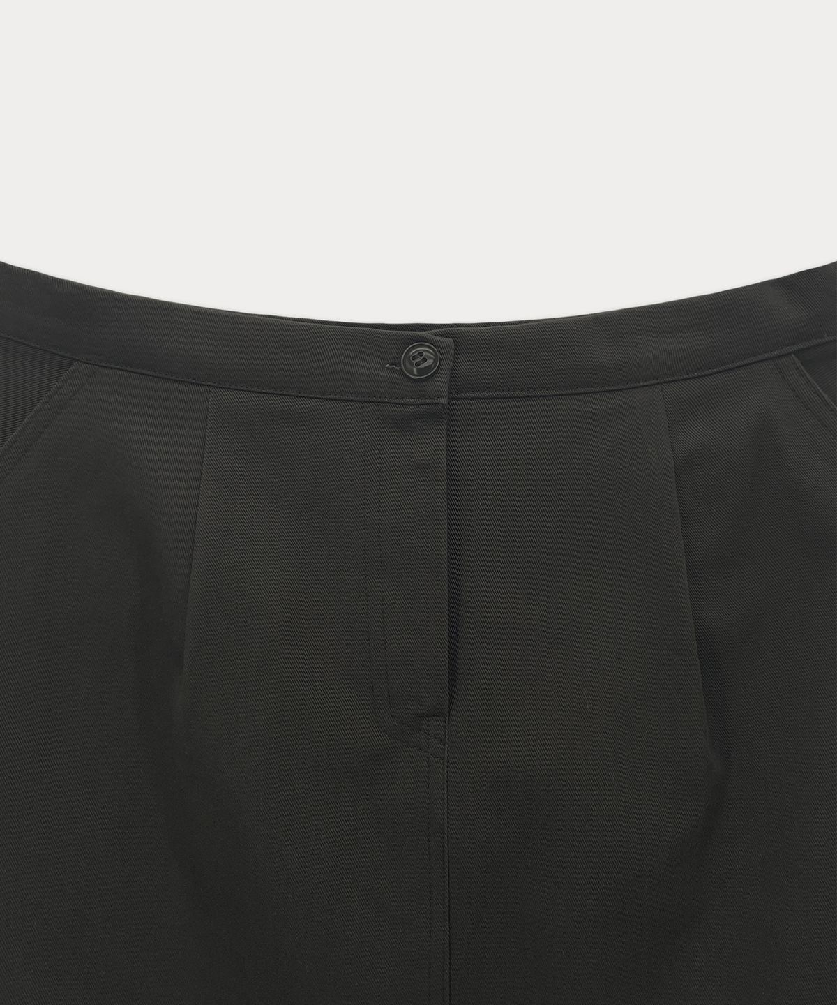 썸웨어버터(SOMEWHEREBUTTER) Penny Cotton Midi Skirt - Charcoal
