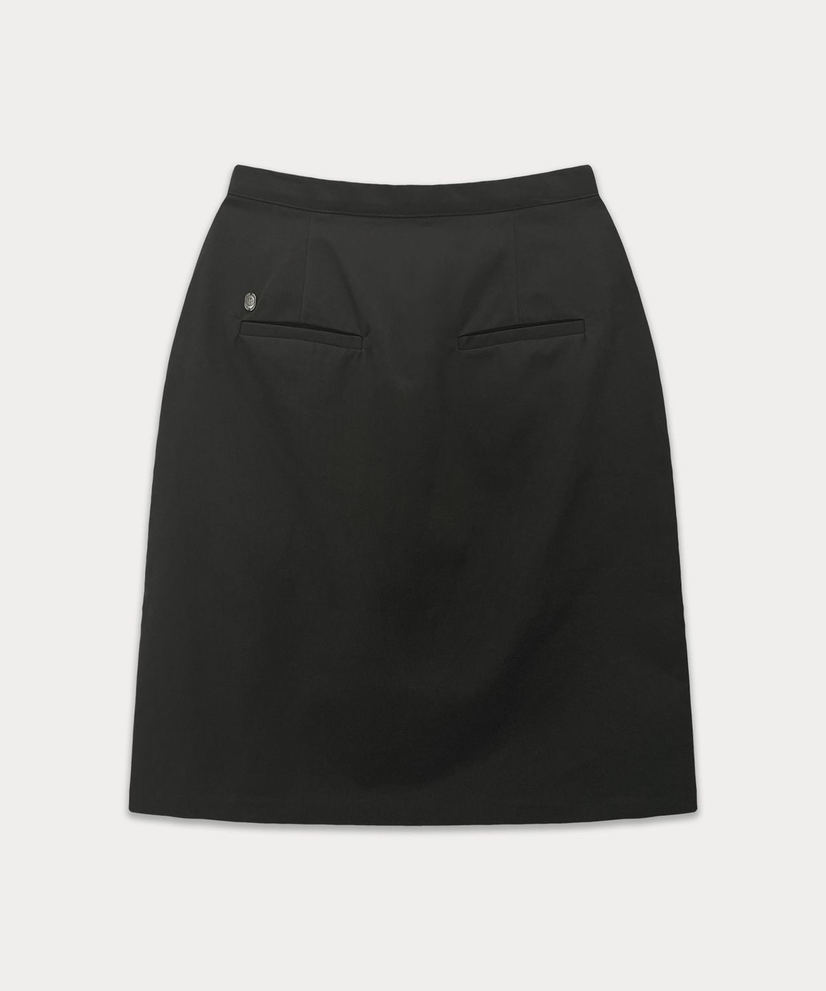 썸웨어버터(SOMEWHEREBUTTER) Penny Cotton Midi Skirt - Charcoal
