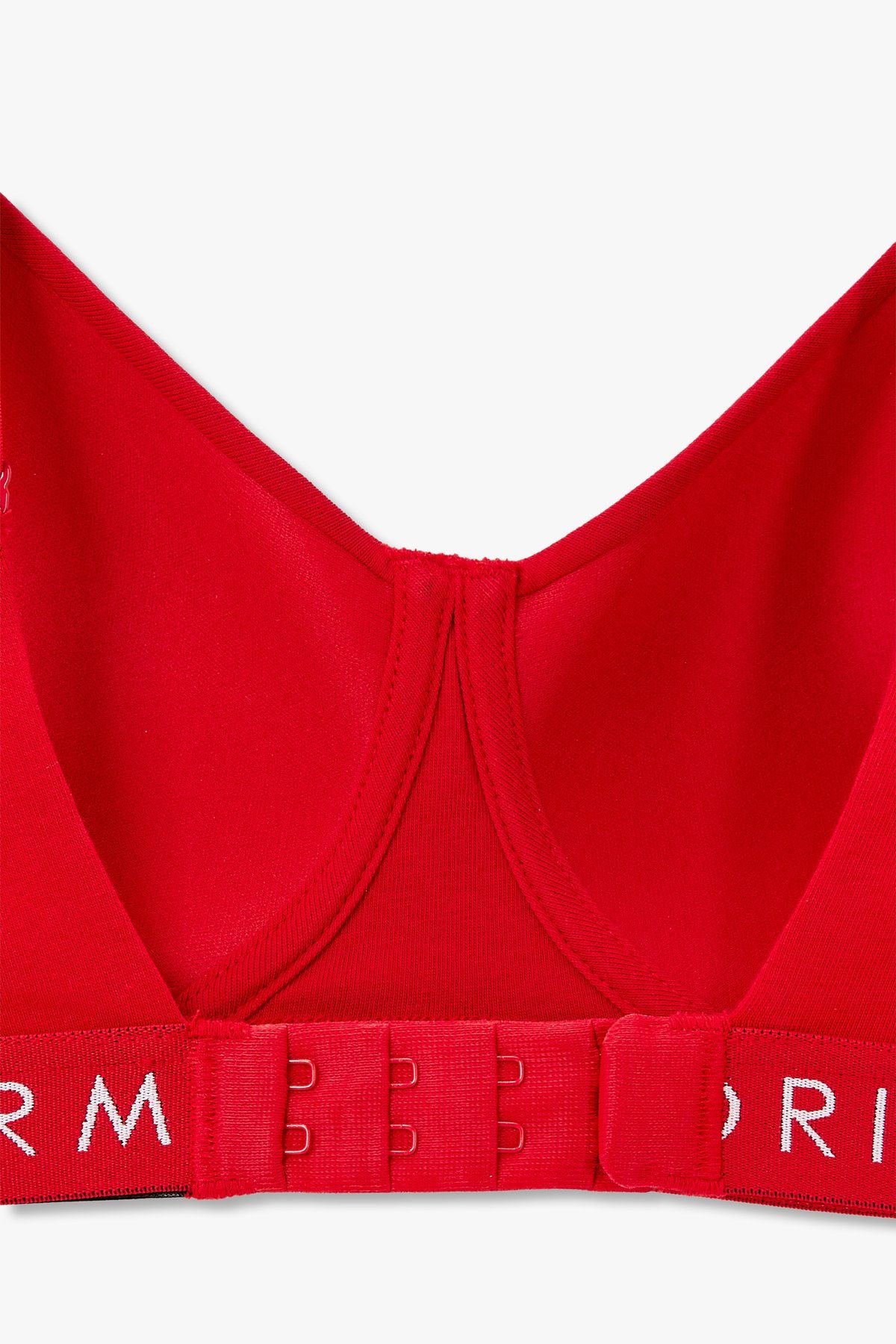 엠포리오 아르마니 언더웨어(EMPORIO ARMANI UNDERWEAR) 여성 로고 밴딩 소프트 컨투어 브라_레드 0824381529
