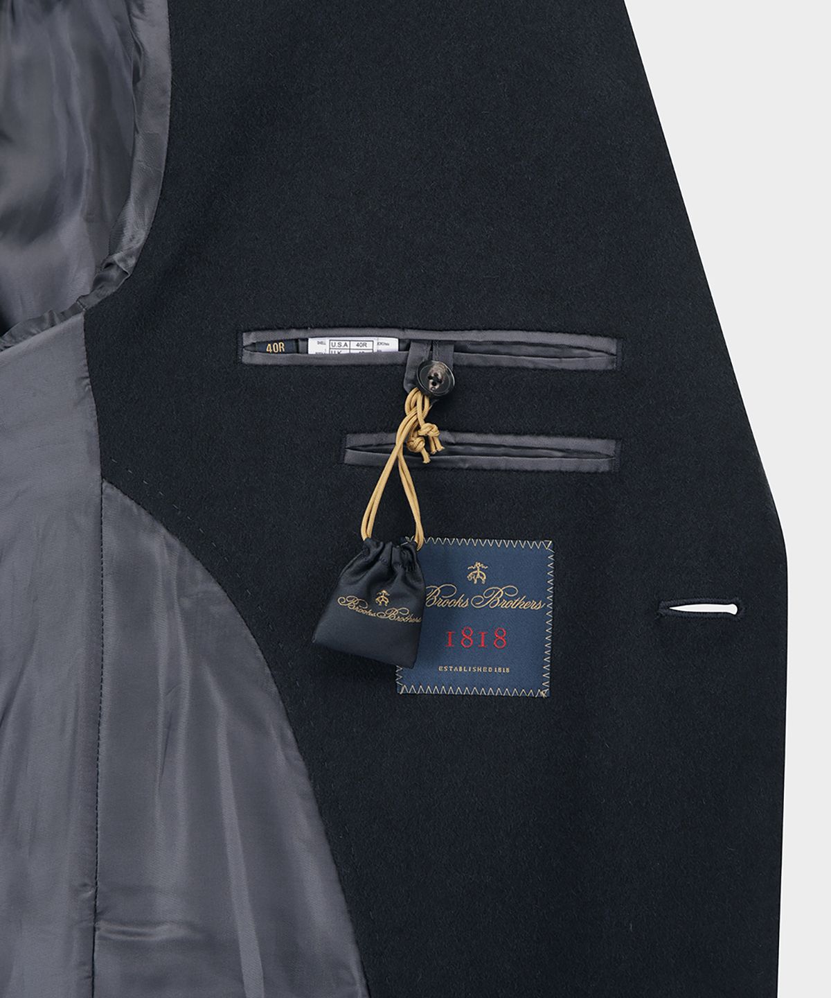 브룩스 브라더스(BROOKS BROTHERS) 1818 스톰 시스템 탑 코트 (네이비) (BBCSMM5002QEF)