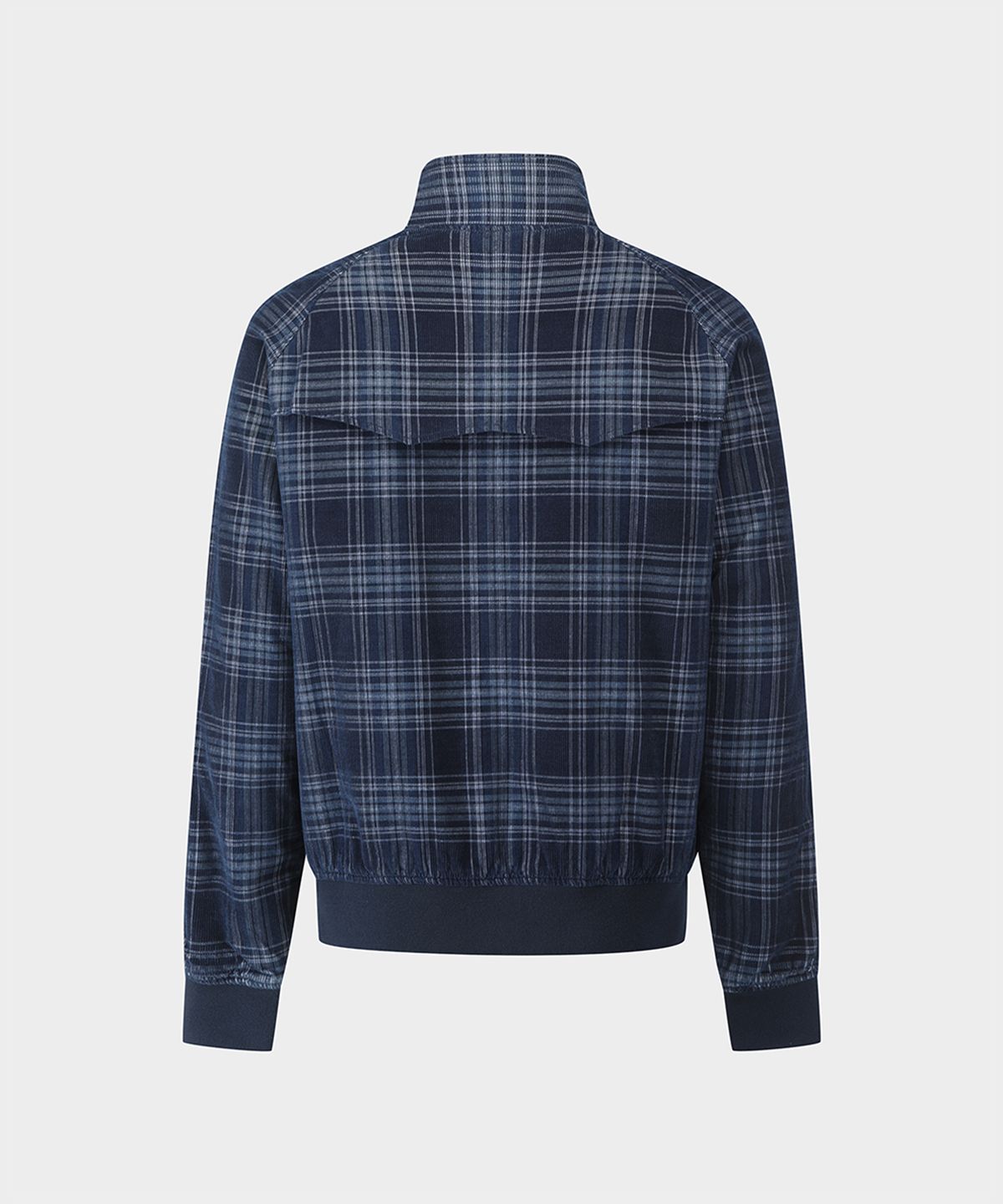 브룩스 브라더스(BROOKS BROTHERS) 코듀로이 체크 헤링턴 자켓 (네이비) (BBOJMM4858QEF)