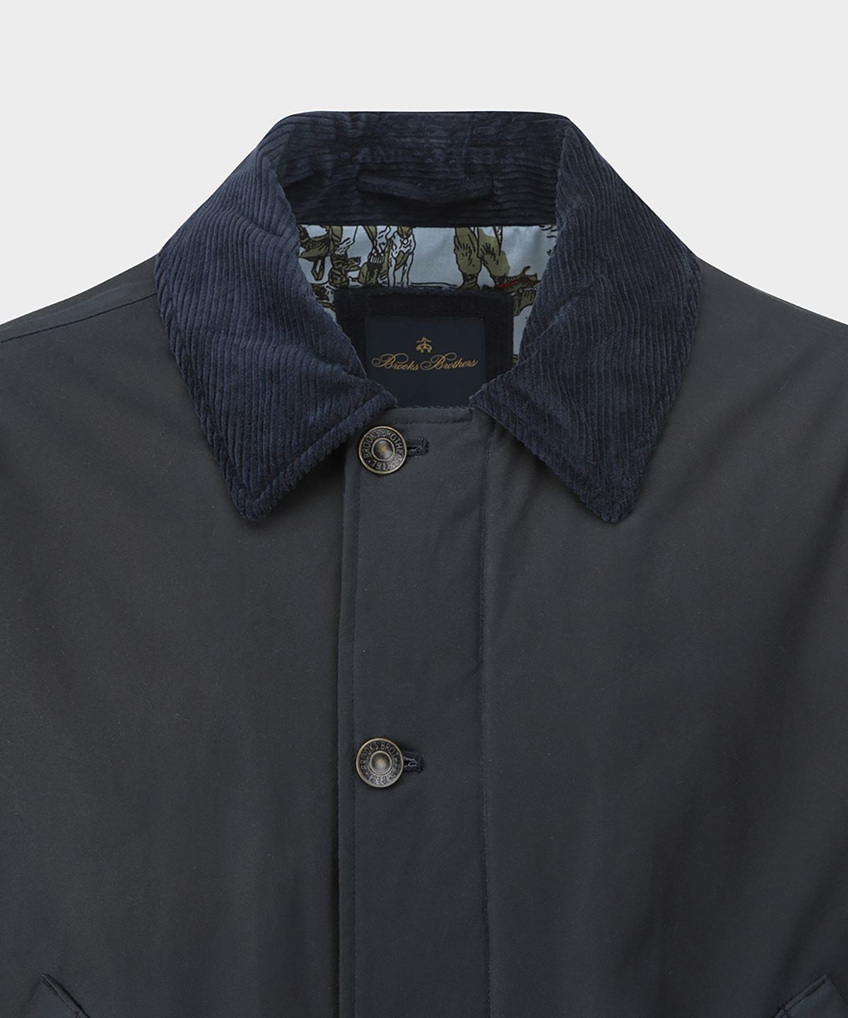 브룩스 브라더스(BROOKS BROTHERS) 왁스 초어 자켓 (네이비) (BBOJMM4983REF)