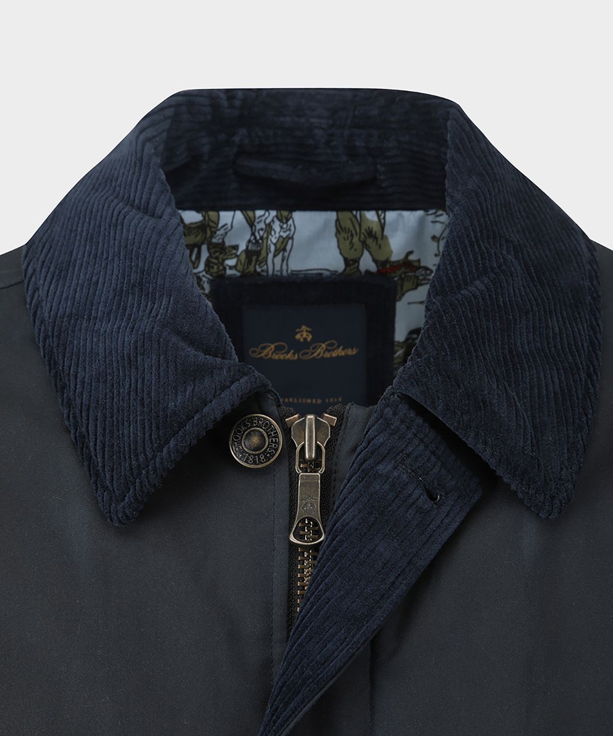 브룩스 브라더스(BROOKS BROTHERS) 왁스 초어 자켓 (네이비) (BBOJMM4983REF)