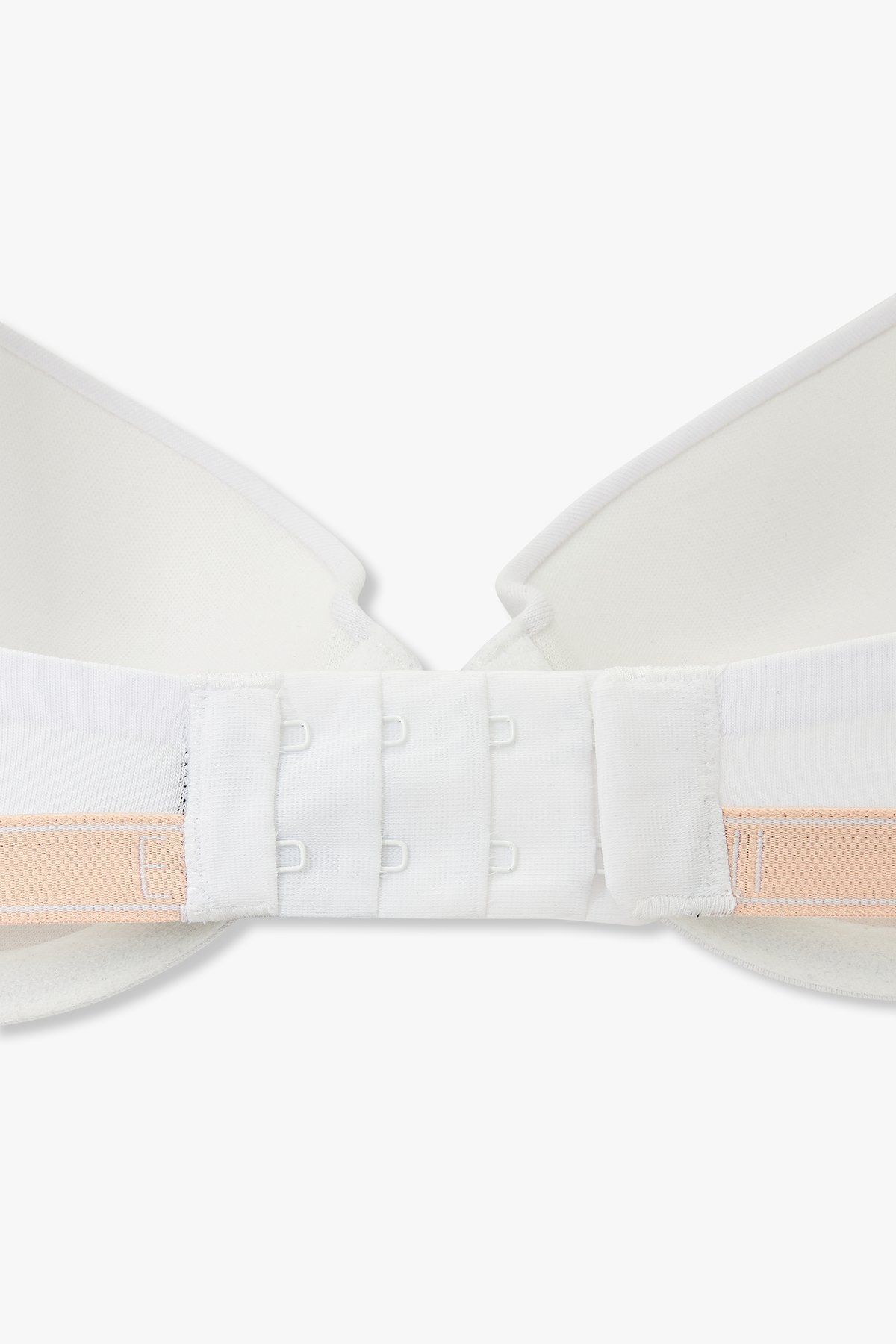 엠포리오 아르마니 언더웨어(EMPORIO ARMANI UNDERWEAR) 여성 씬 로고 밴딩 푸쉬업 브라_화이트 0824385521