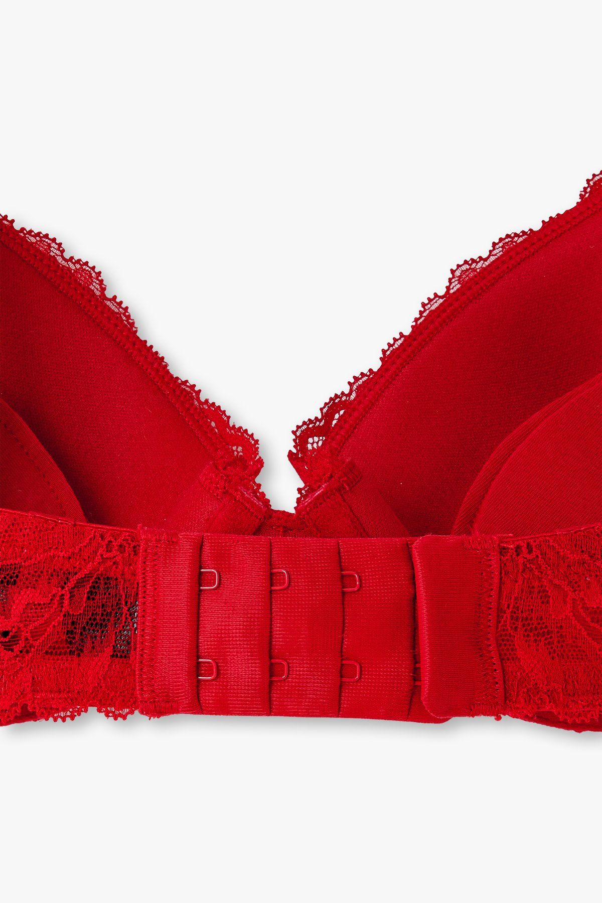 엠포리오 아르마니 언더웨어(EMPORIO ARMANI UNDERWEAR) 여성 플라워 리무브 패드 푸쉬업 브라_레드 0824385512